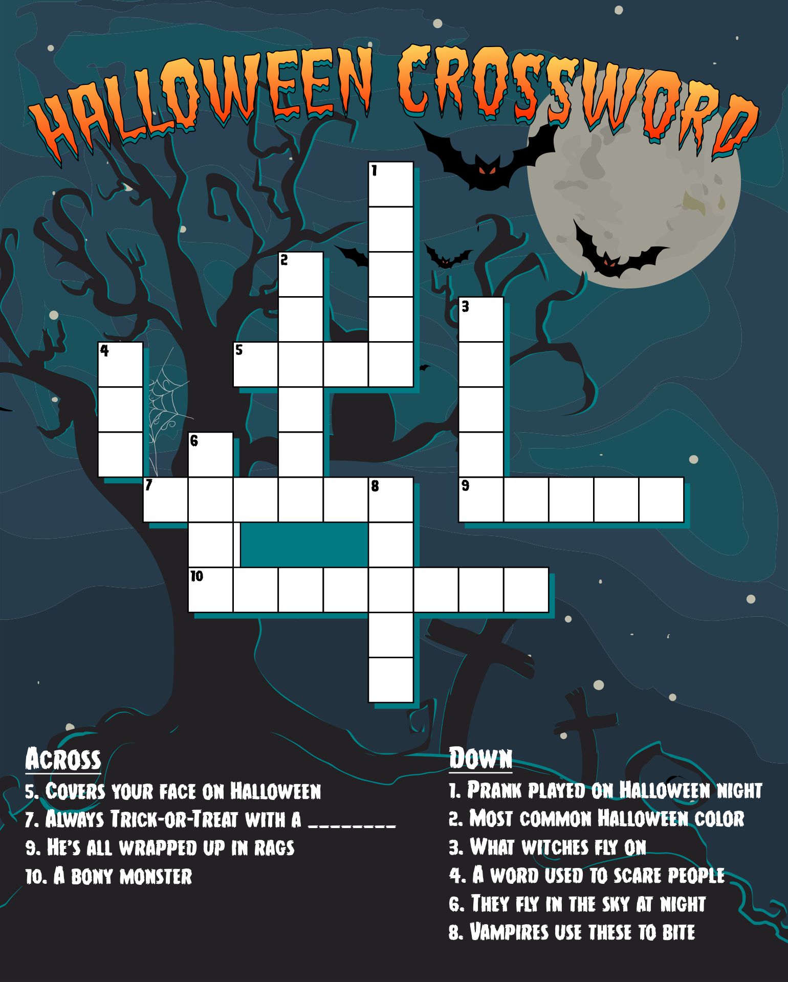 Printable Halloween Puzzles And Riddles