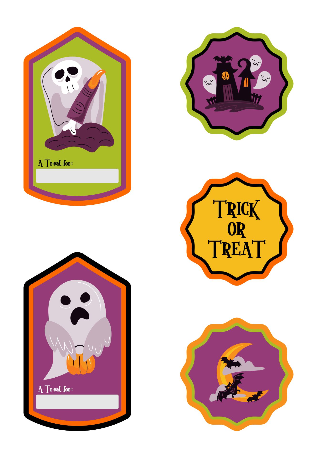 Printable Halloween Toppers And Tags