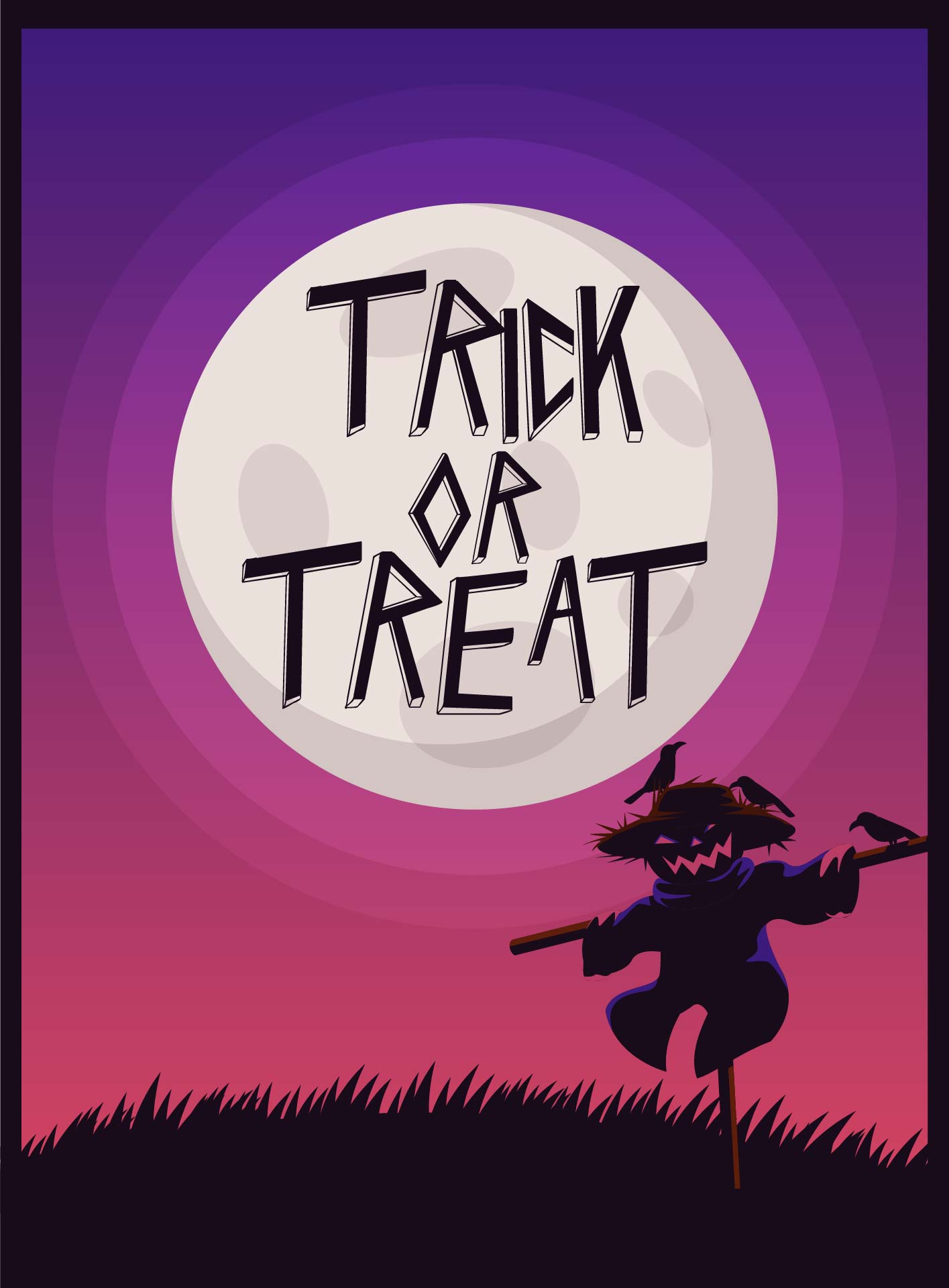 Printable Halloween Trick Or Treaters Sign