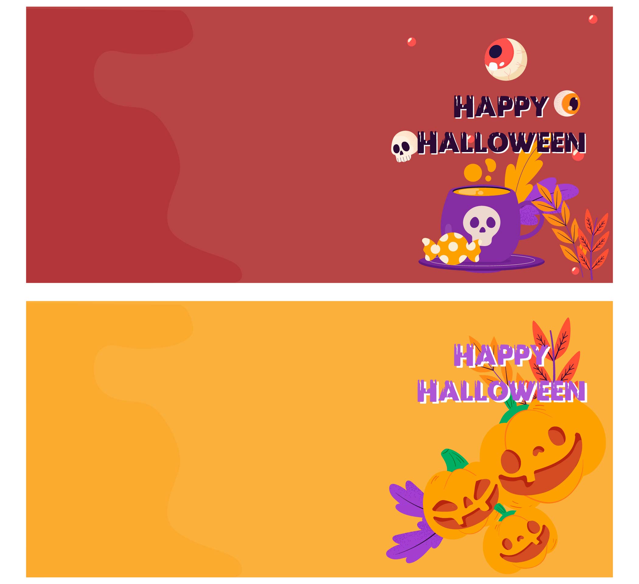 Printable Mini Halloween Greeting Cards