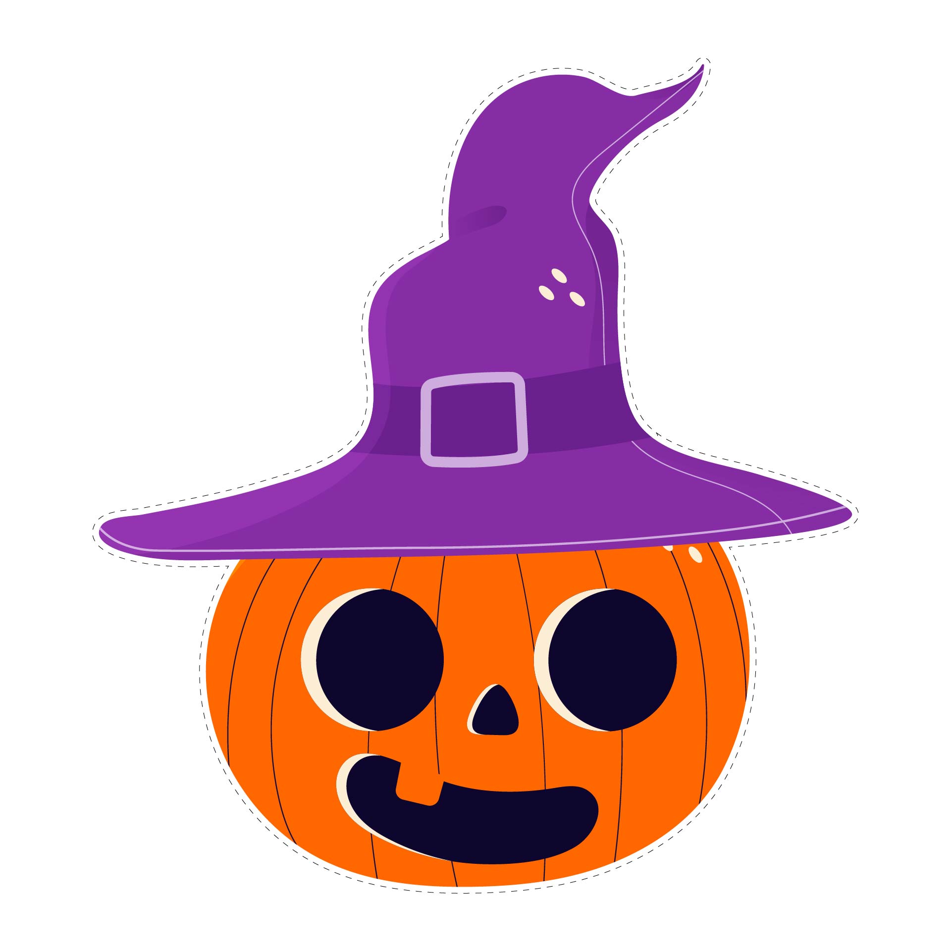 Printable Pumpkin Hat Craft Jack-O-Lantern