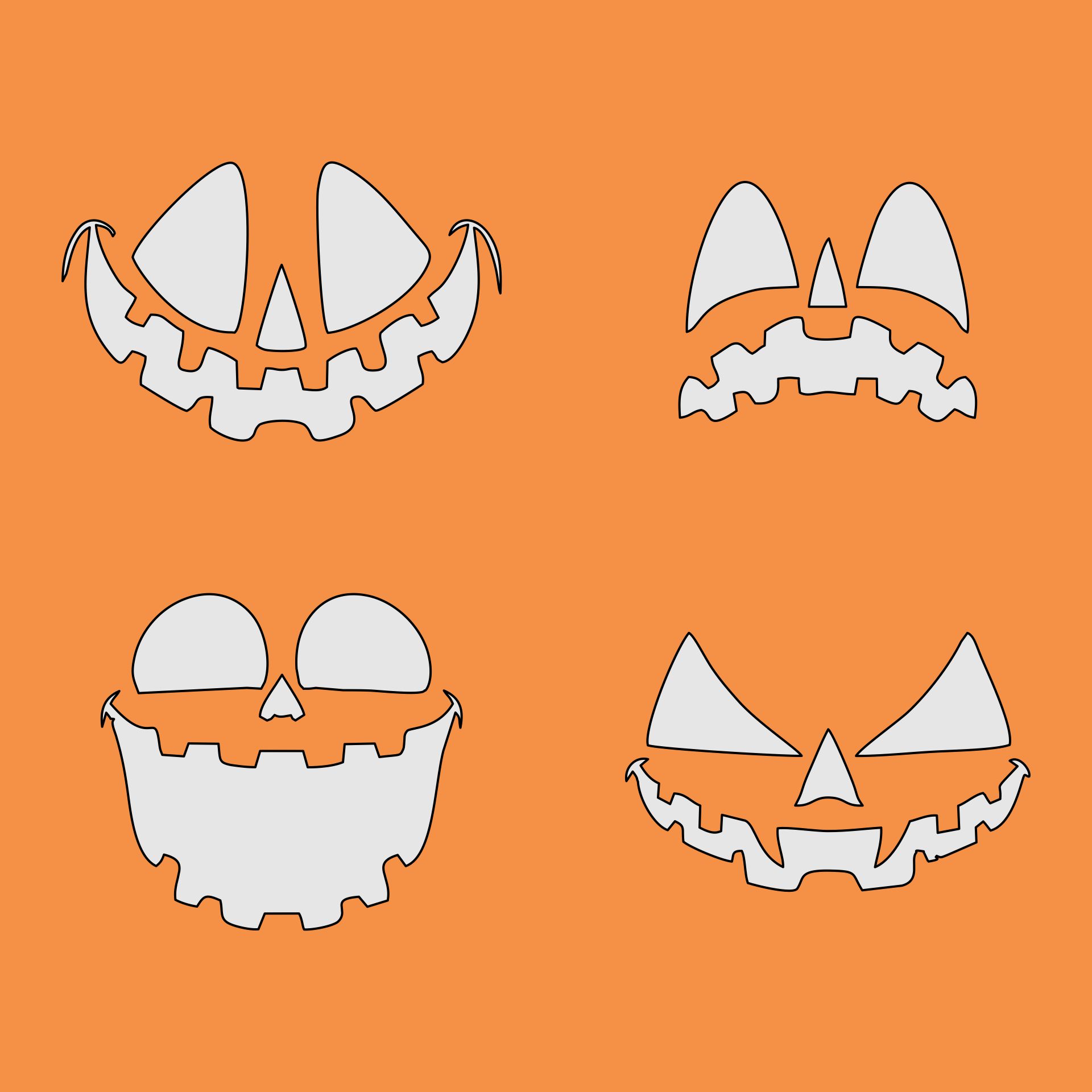 Printable Pumpkin Stencils For Carving The Best Jack-O-Lantern Patterns