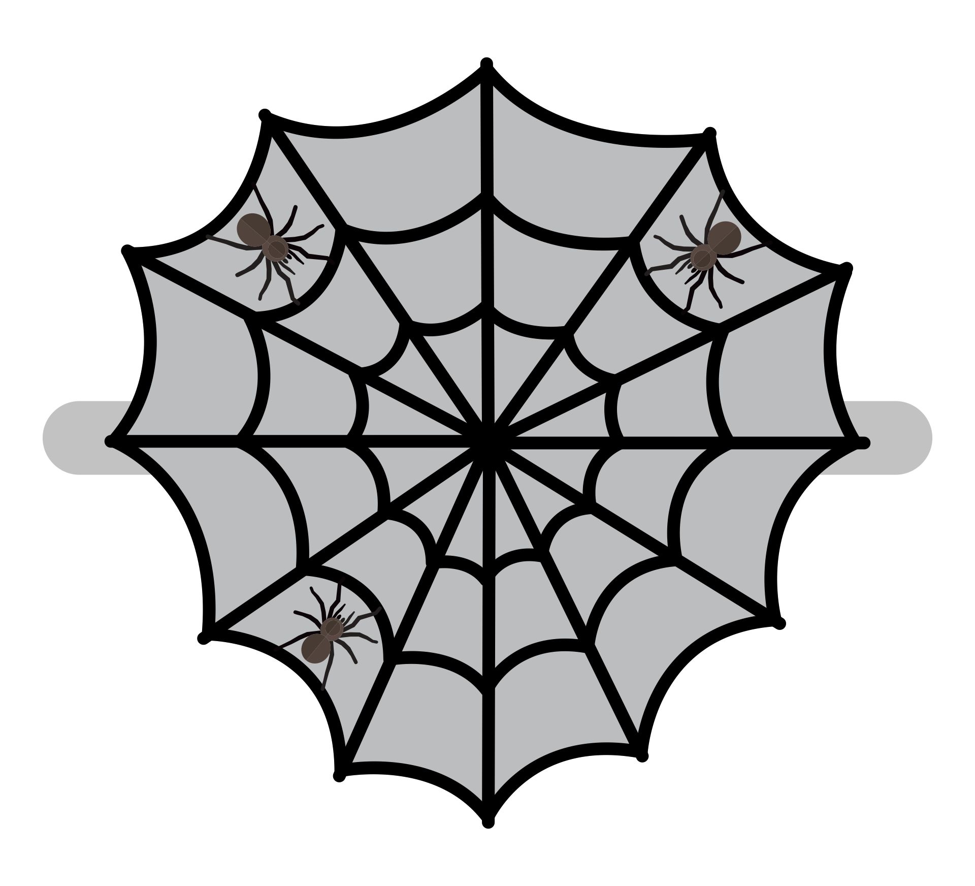 Printable Spider Web Mask Template