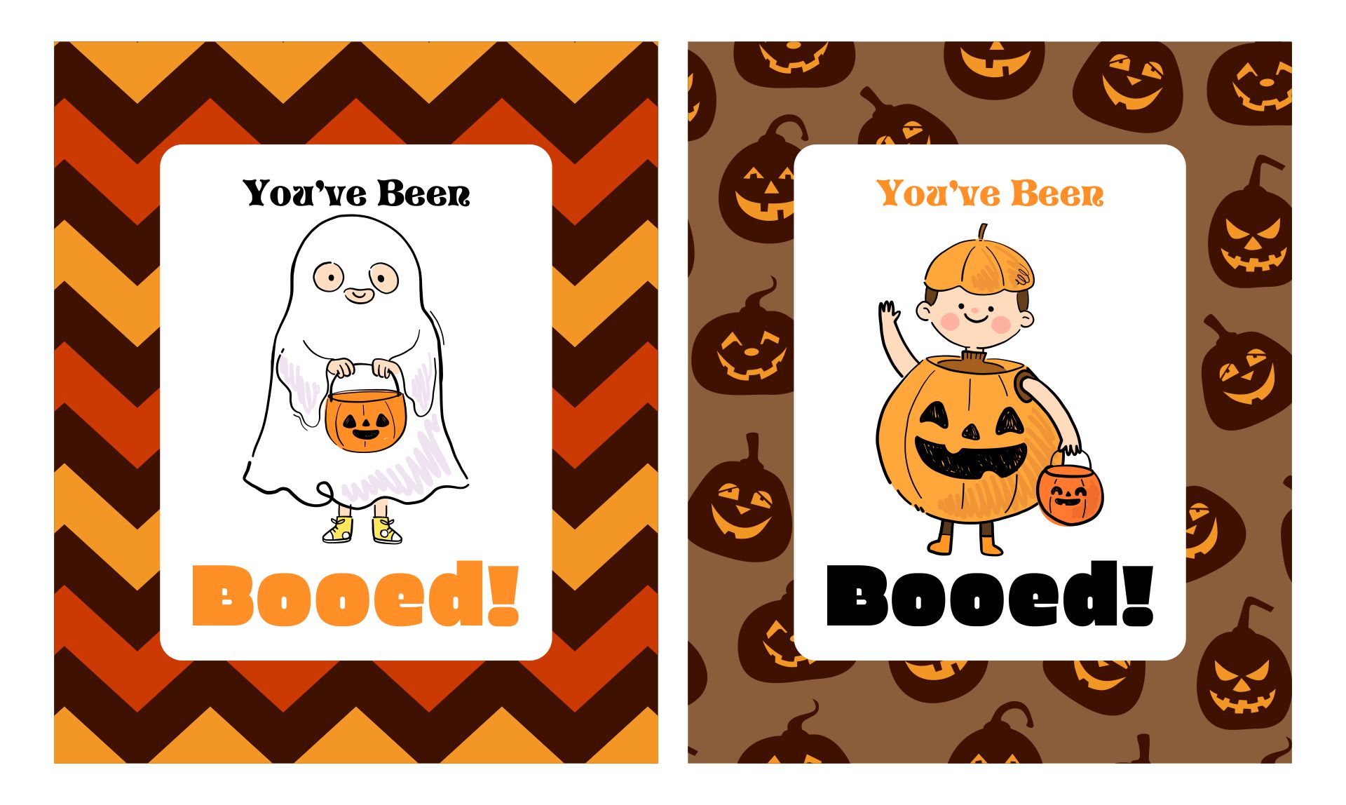 Printable Youve Been Booed Cards For Halloween Fun