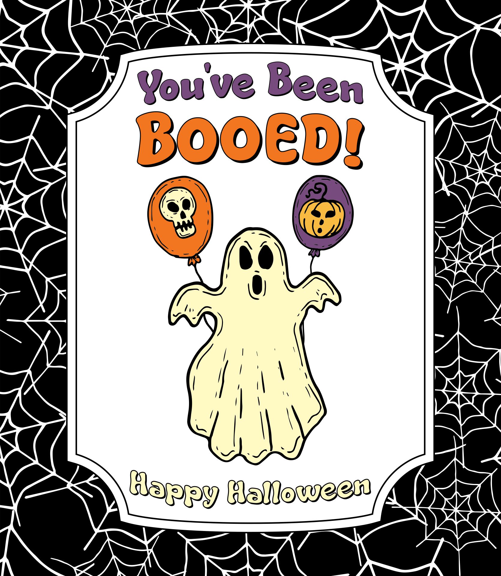 Printable Youve Been Booed Halloween Signs