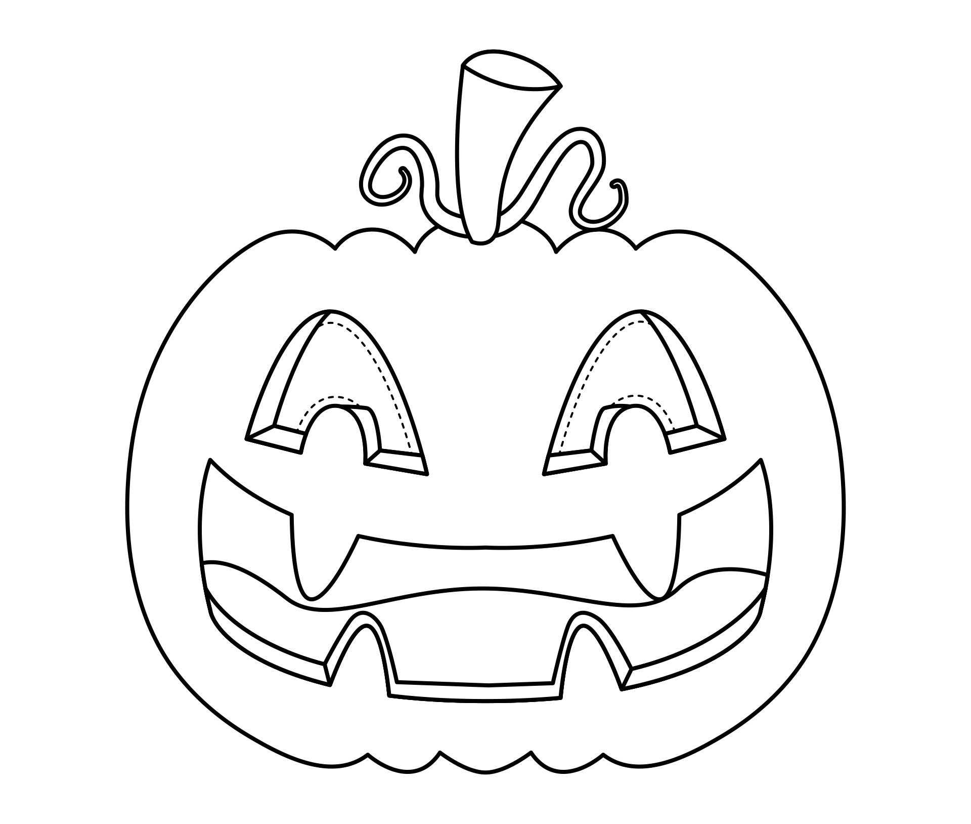 Pumpkin Mask Halloween Kid Craft Printable Costume