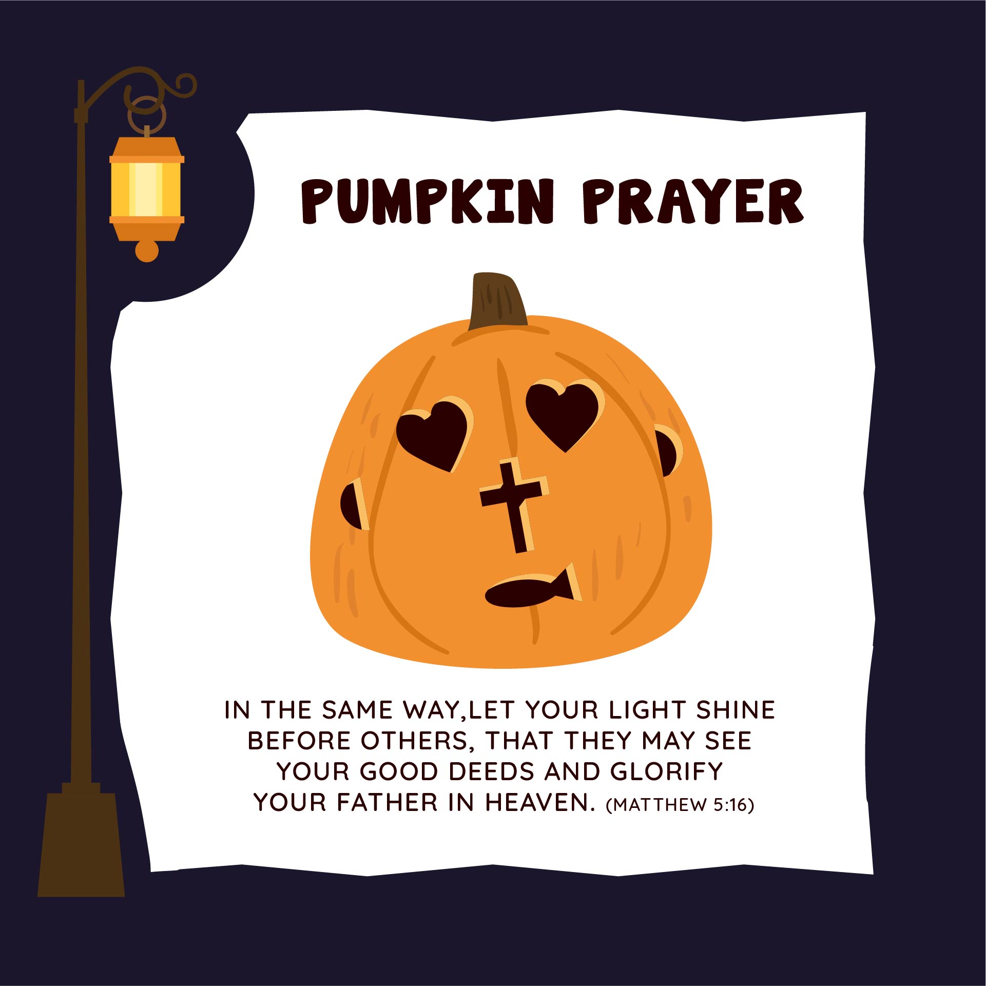 Pumpkin Prayer Poem Printable