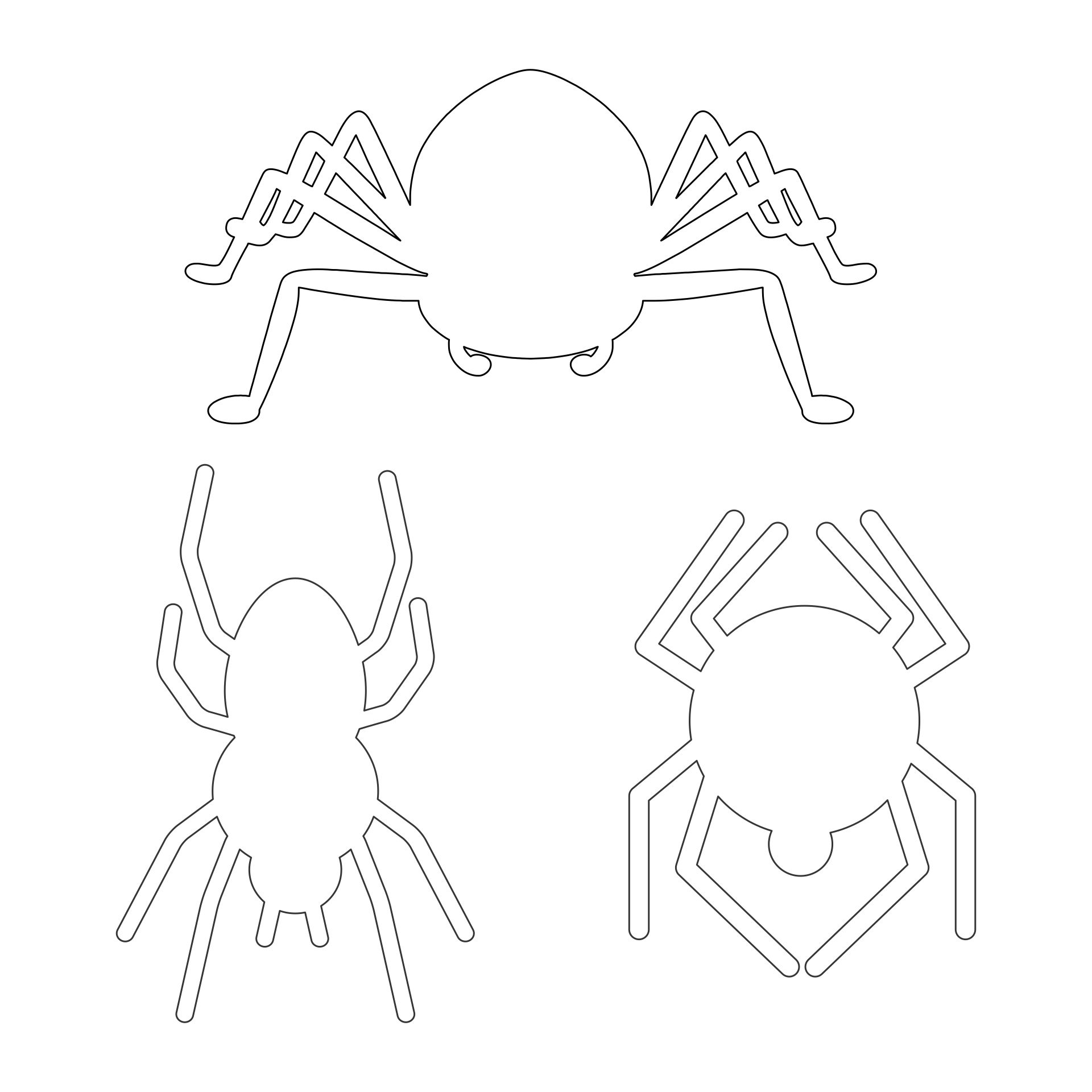Spider Outline Printable