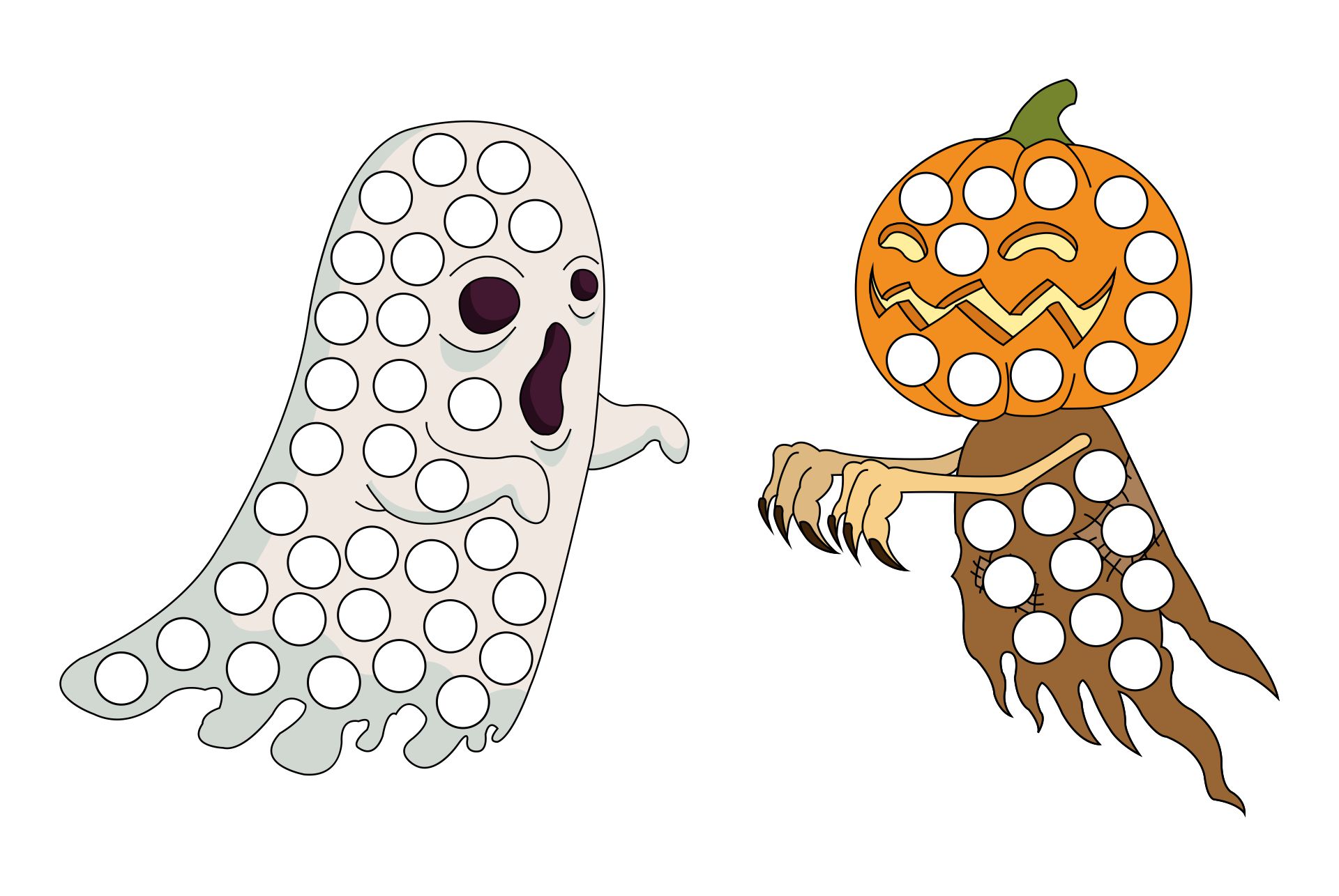 Spooky Fun Halloween Do A Dot Printables