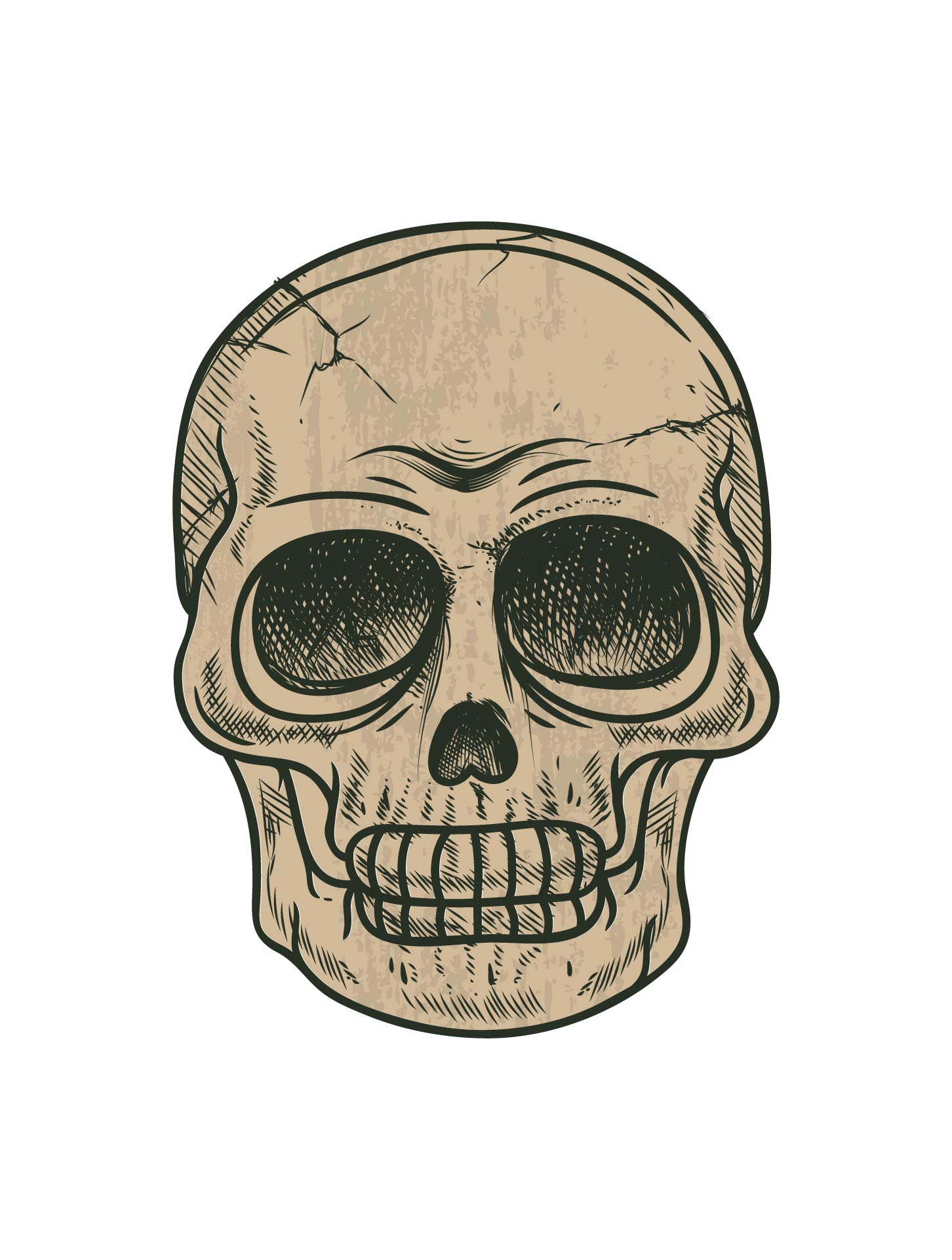 Vintage Halloween Skull Printables