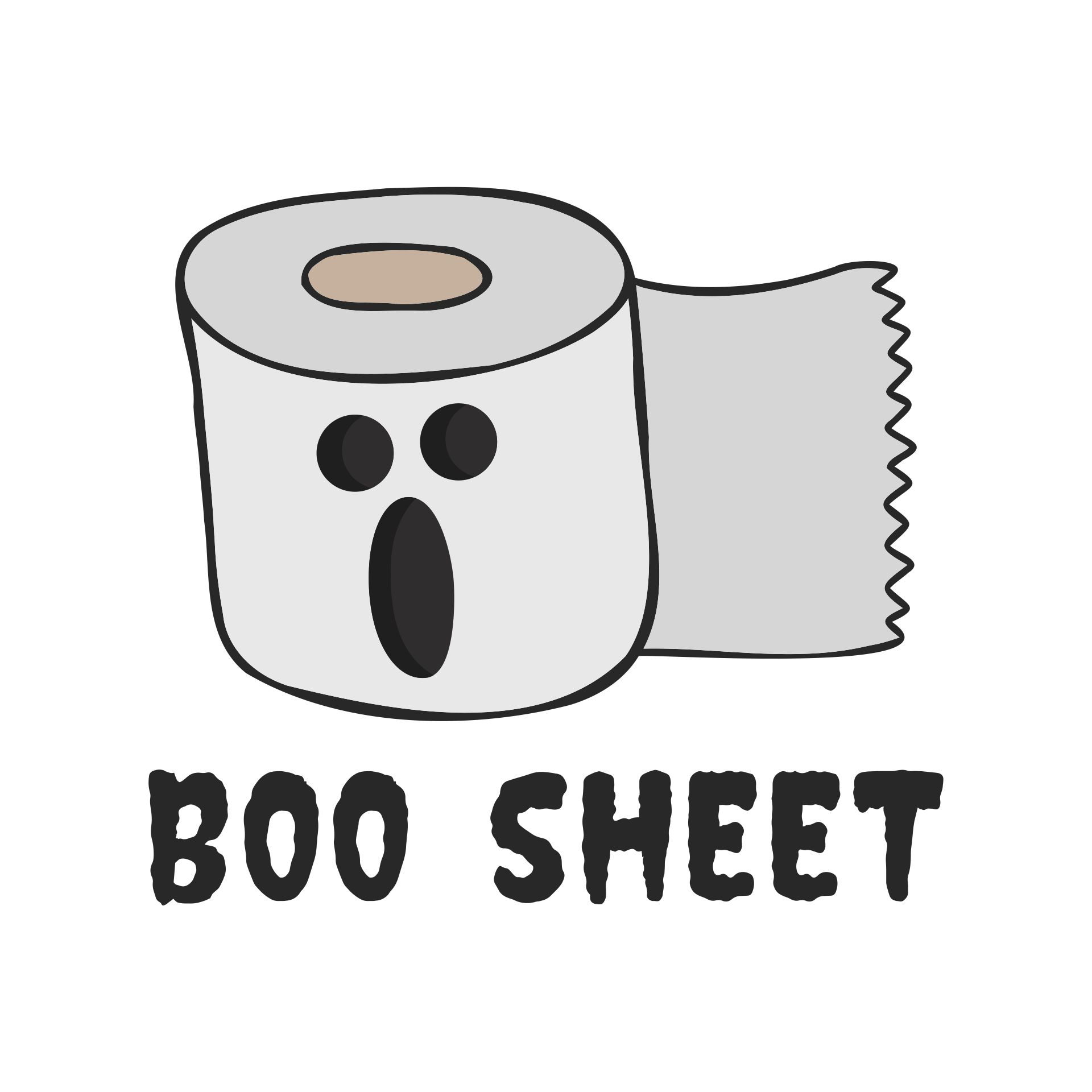 Boo Sheet Halloween Toilet Paper Printable Funny Halloween Restroom