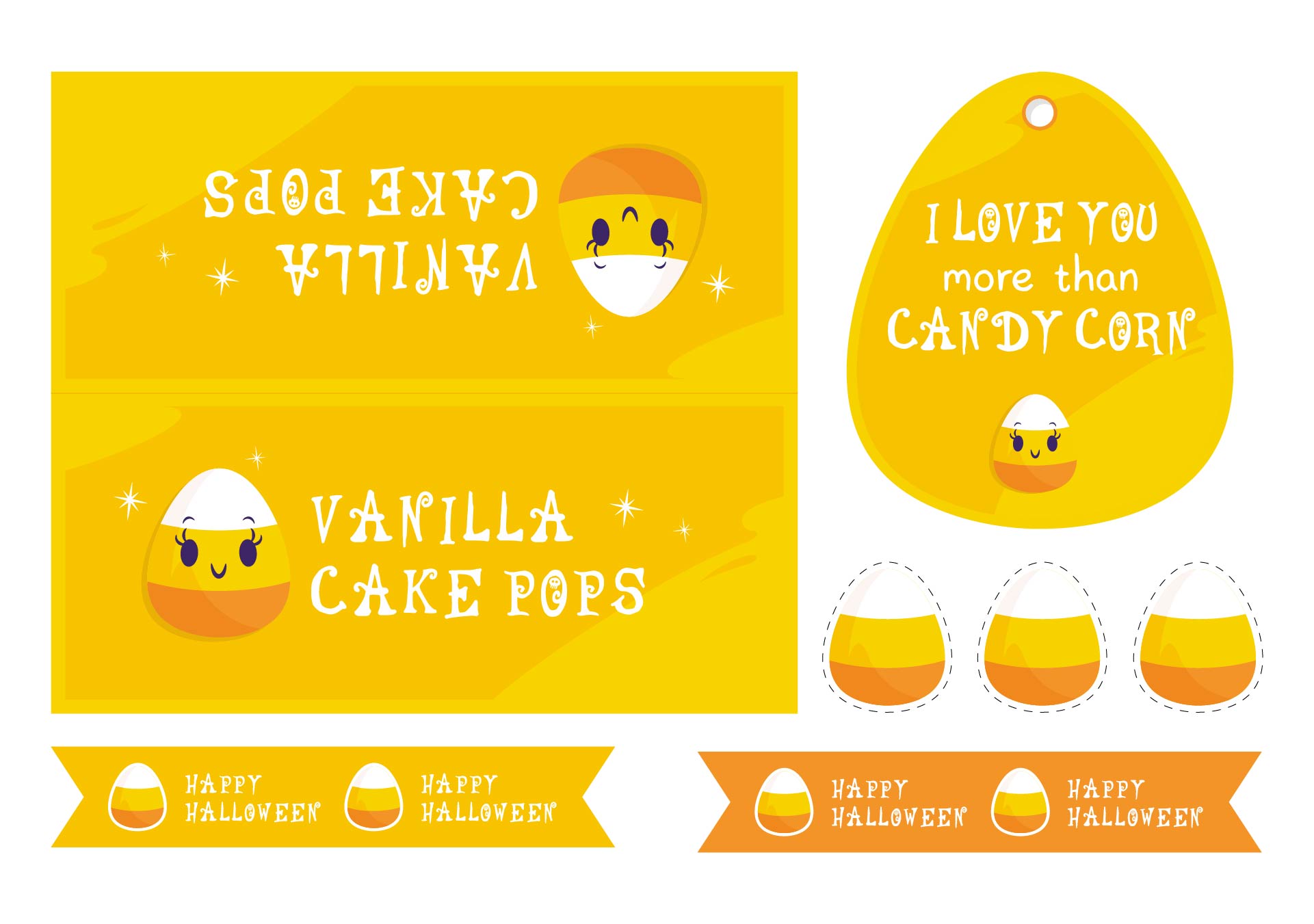 Candy Corn Halloween Party Printables