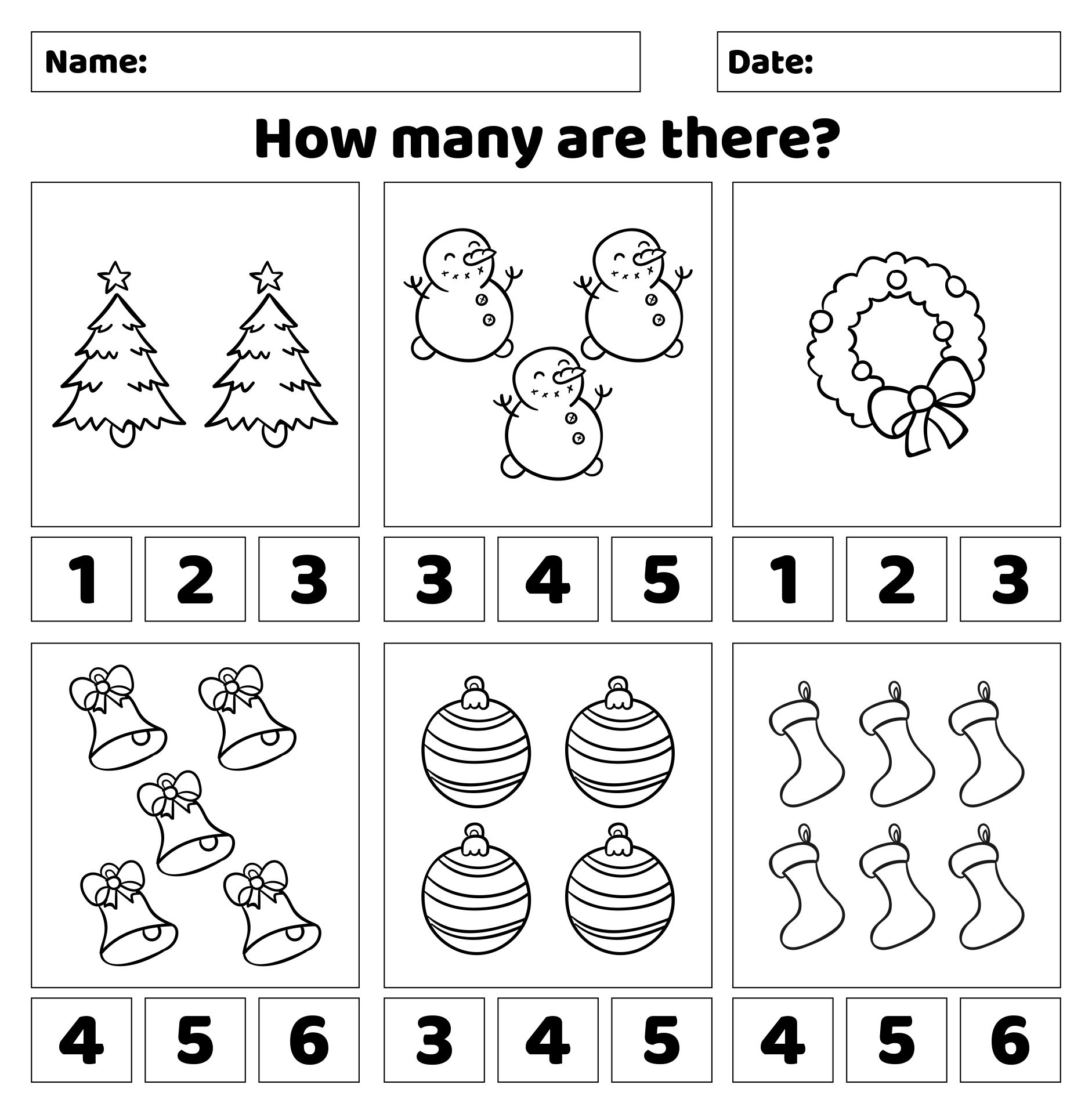 Christmas Activities For Kindergarten Math And Literacy No Prep Printables