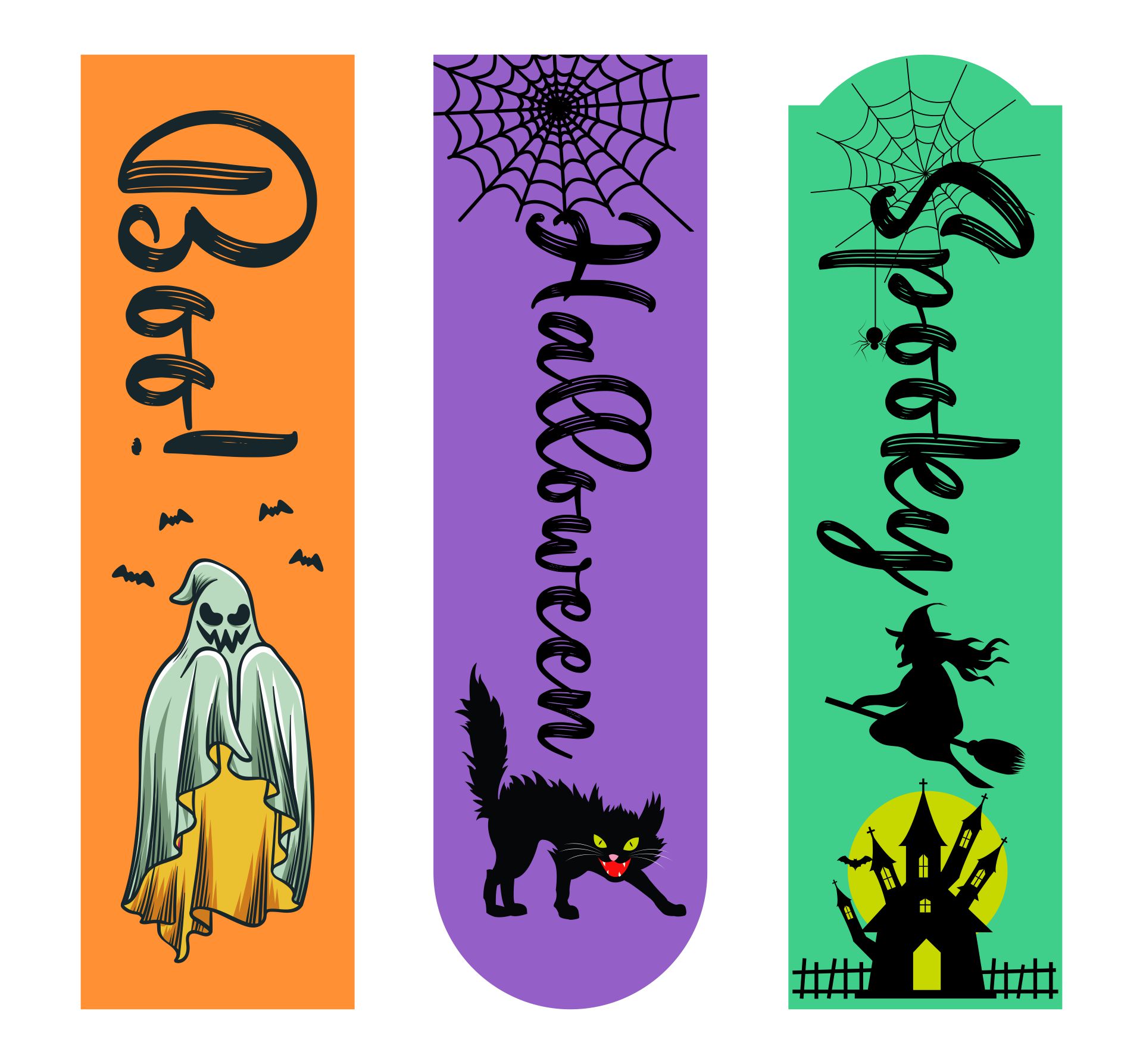 Easy Halloween Bookmark Printable Templates