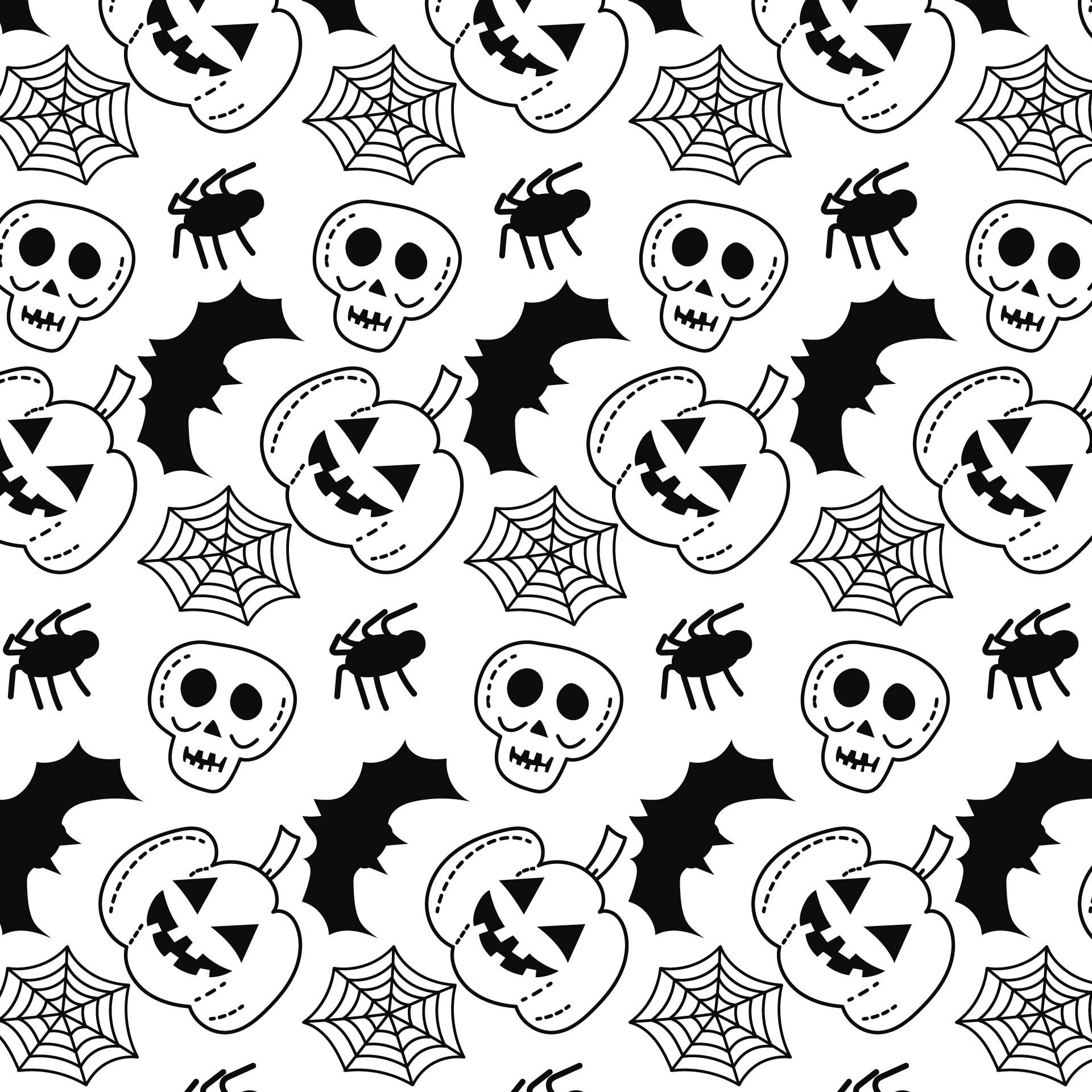 Gift Wrapping Paper Pattern Holiday Halloween Printable