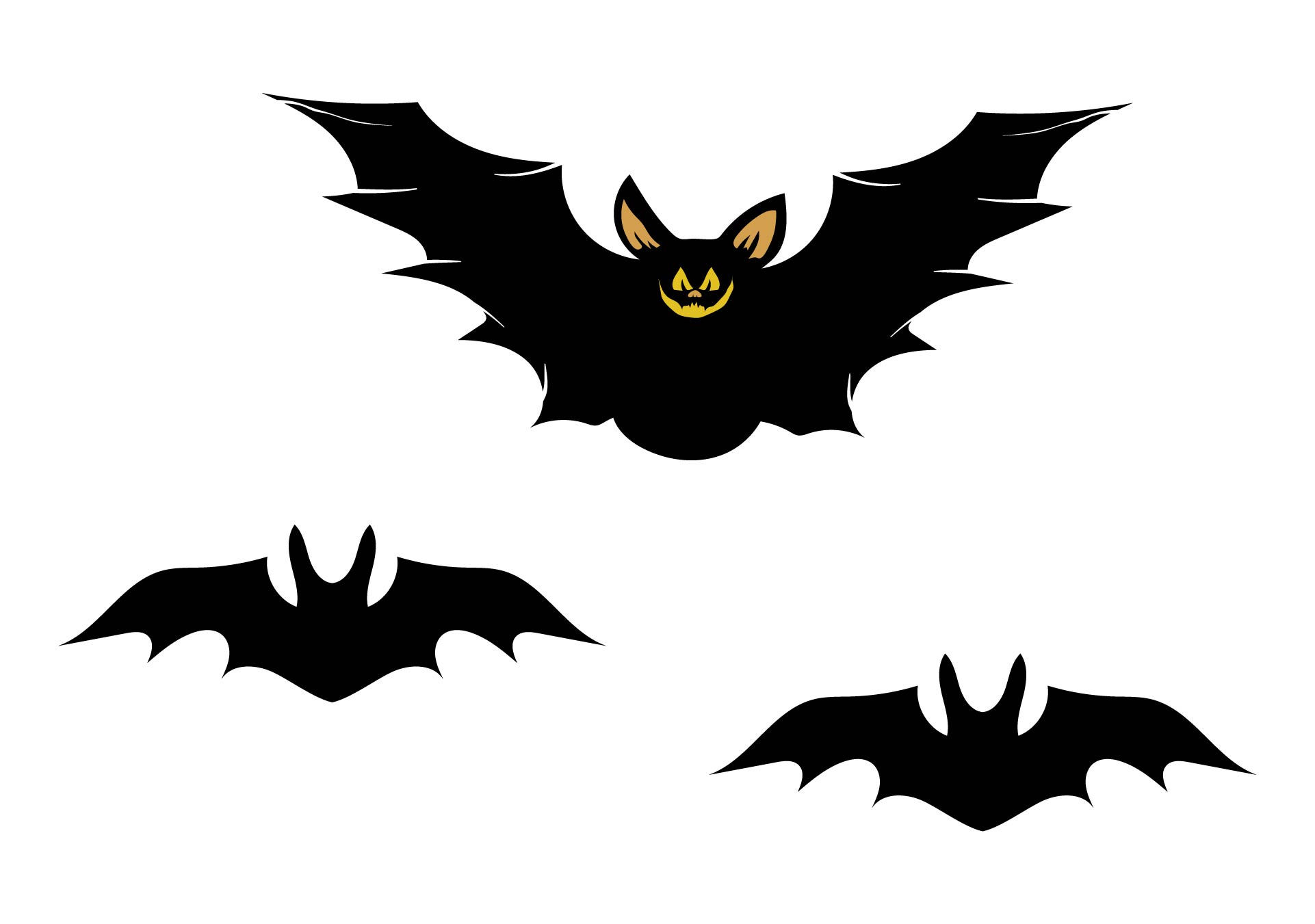 Halloween Bats Clip Art Printable