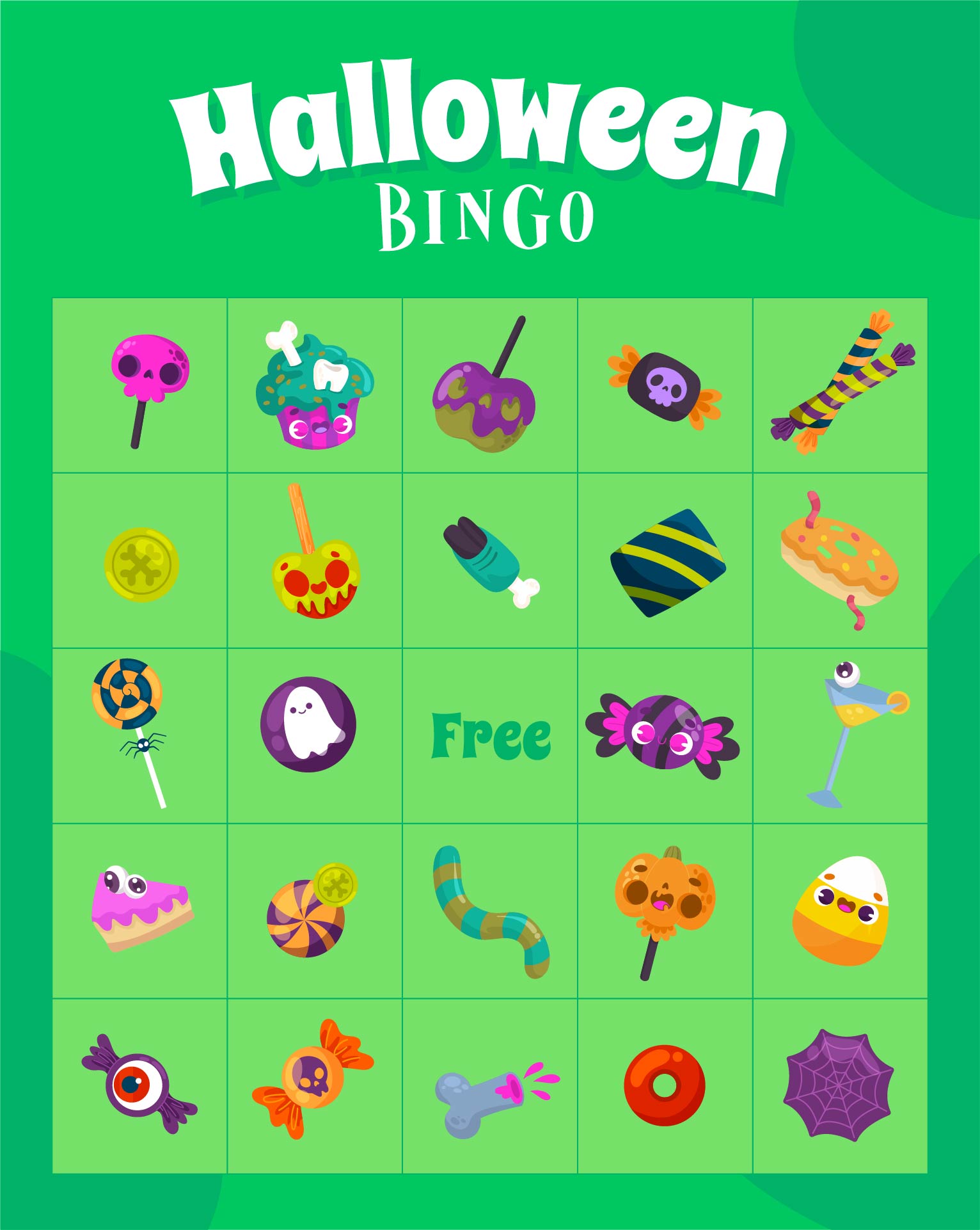 Halloween Bingo Printables For Family