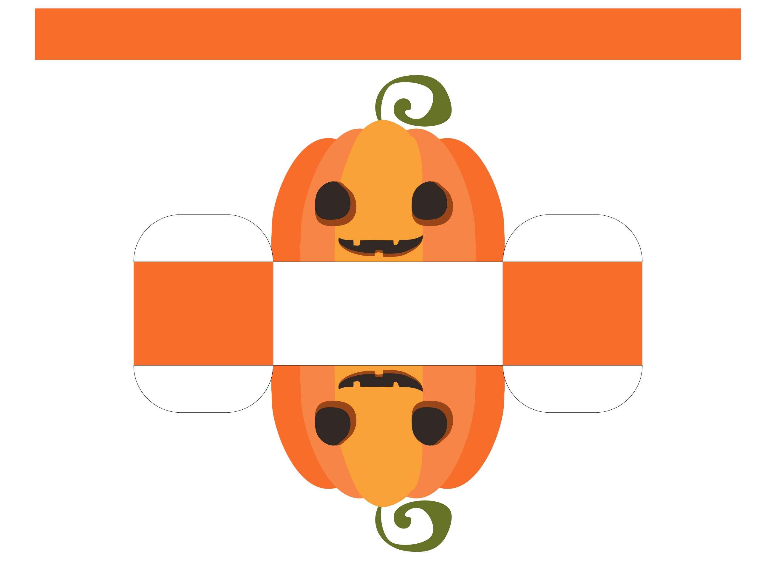 Halloween Paper Pumpkin Basket Printable