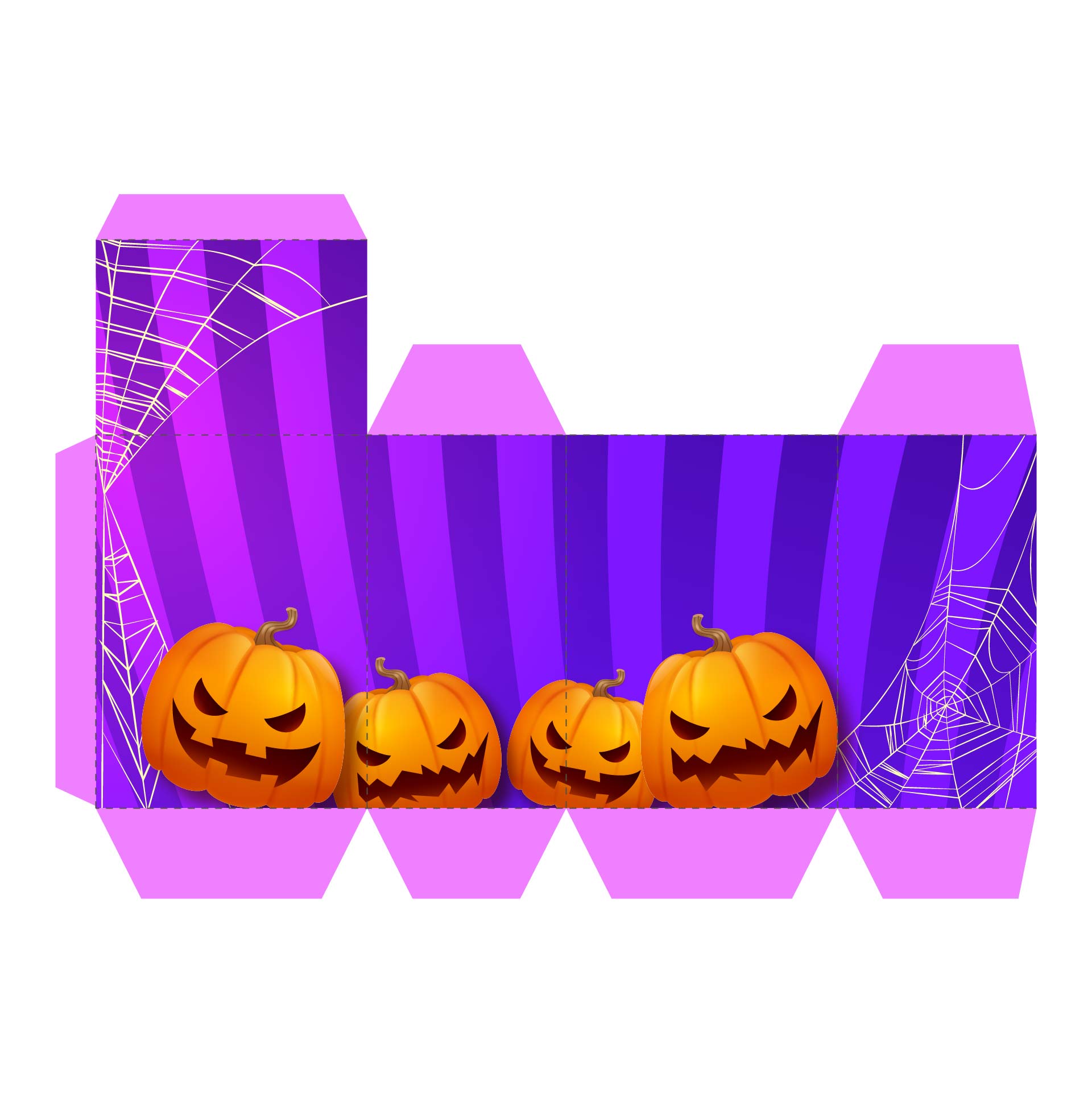 Halloween Printable Single Cupcake Boxes