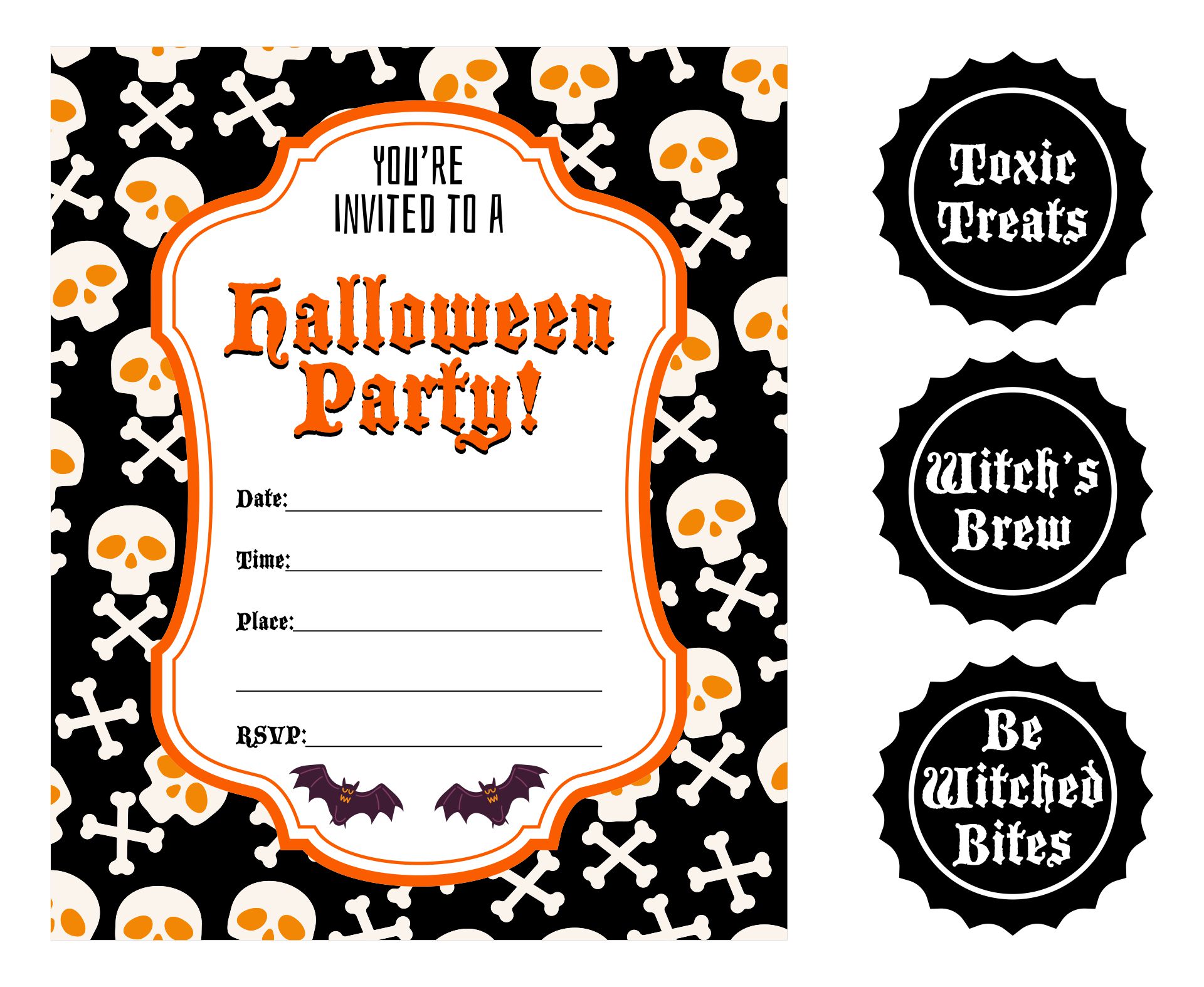 Halloween Printables Perfect For A Party Labels