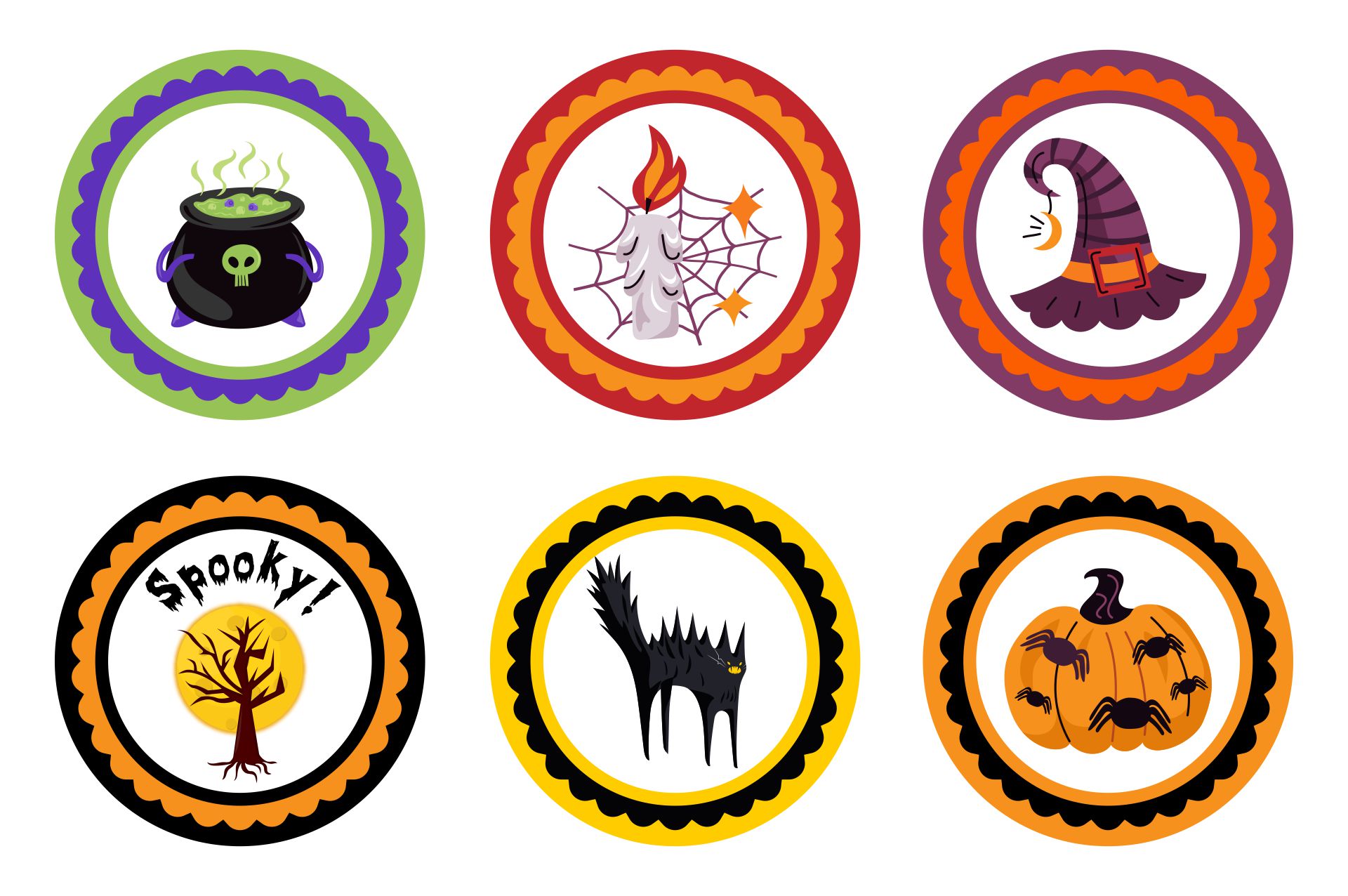 Halloween Printables Stickers Labels