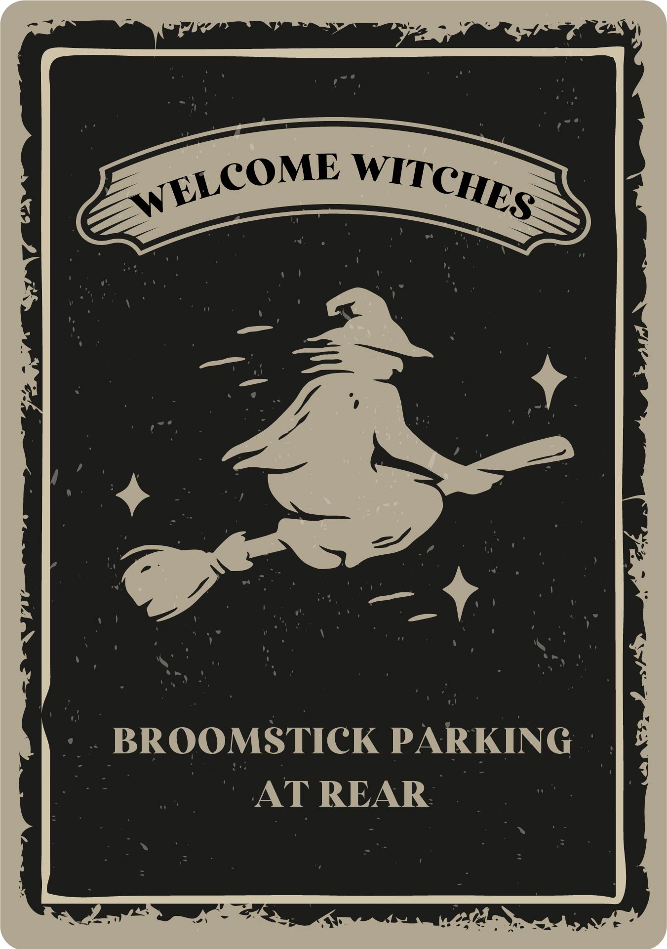 Halloween Signs Witch Party Printable Vintage Halloween