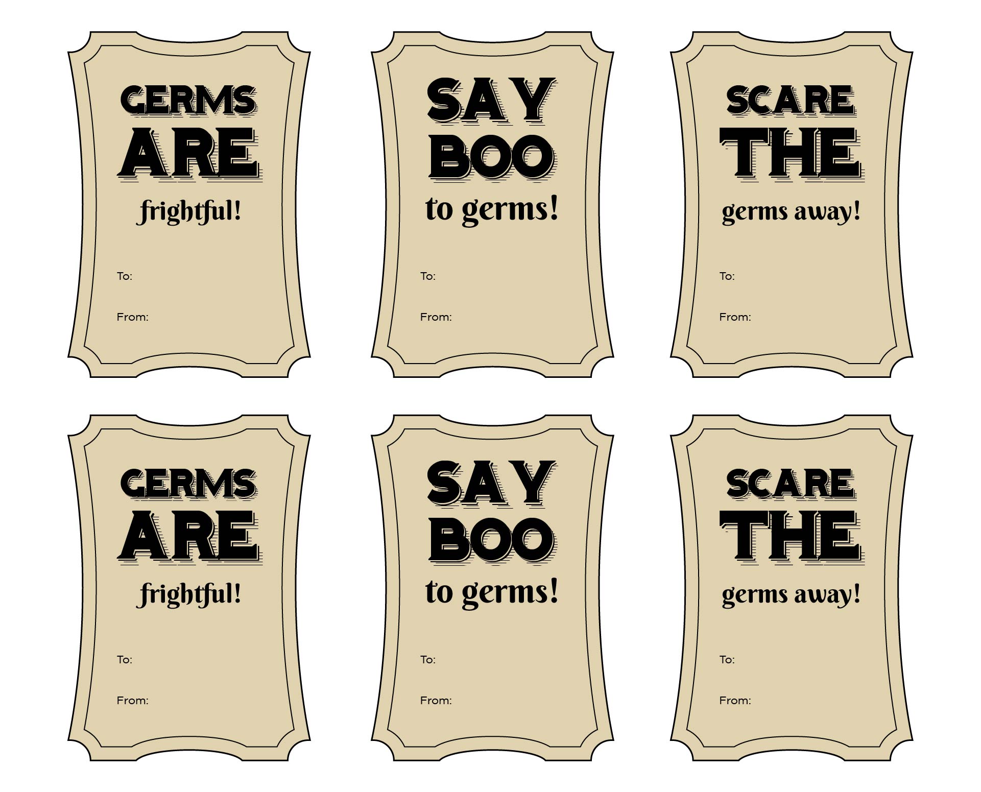 Halloween Soap Label Printable