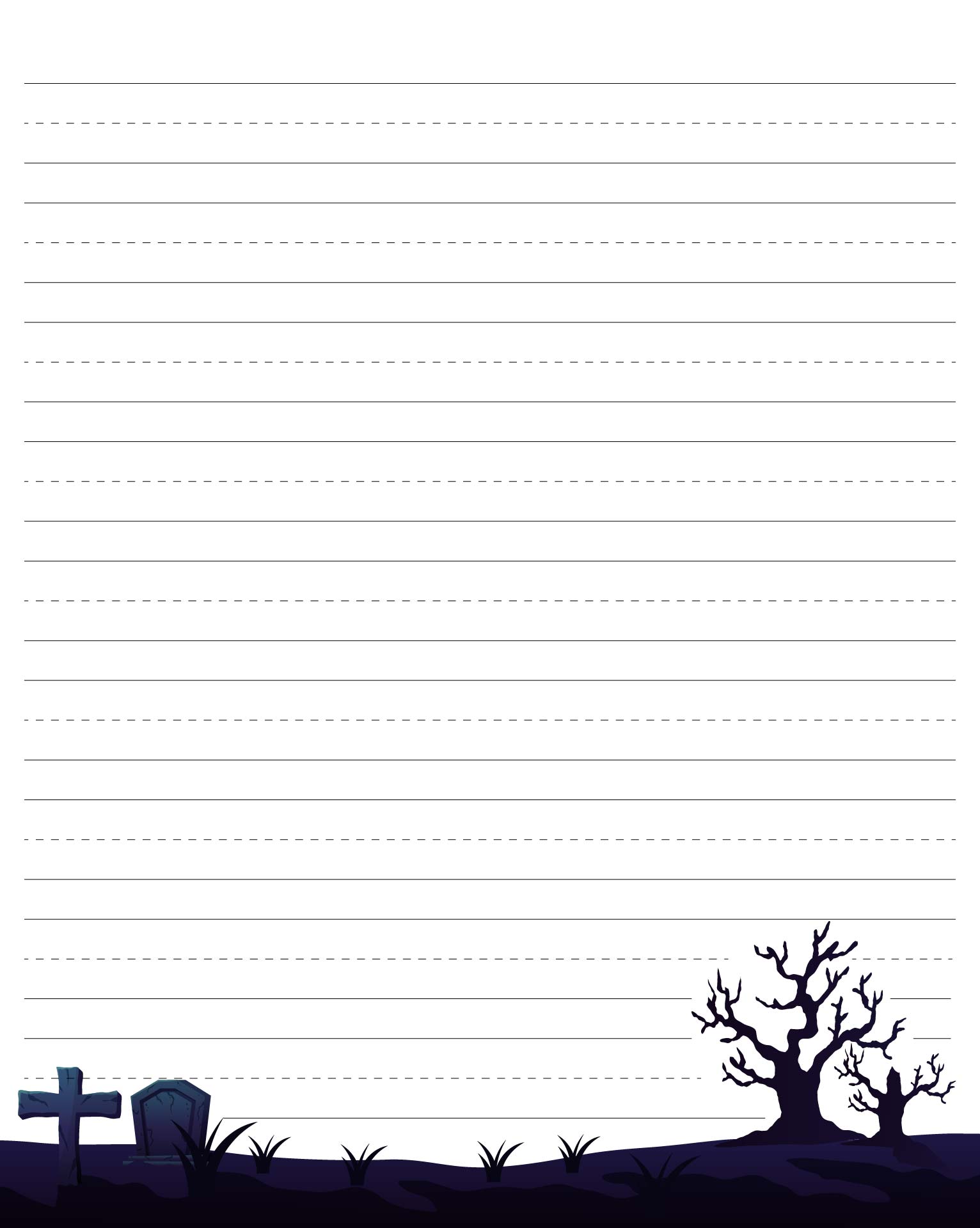 Halloween Writing Paper And Envelope Printable