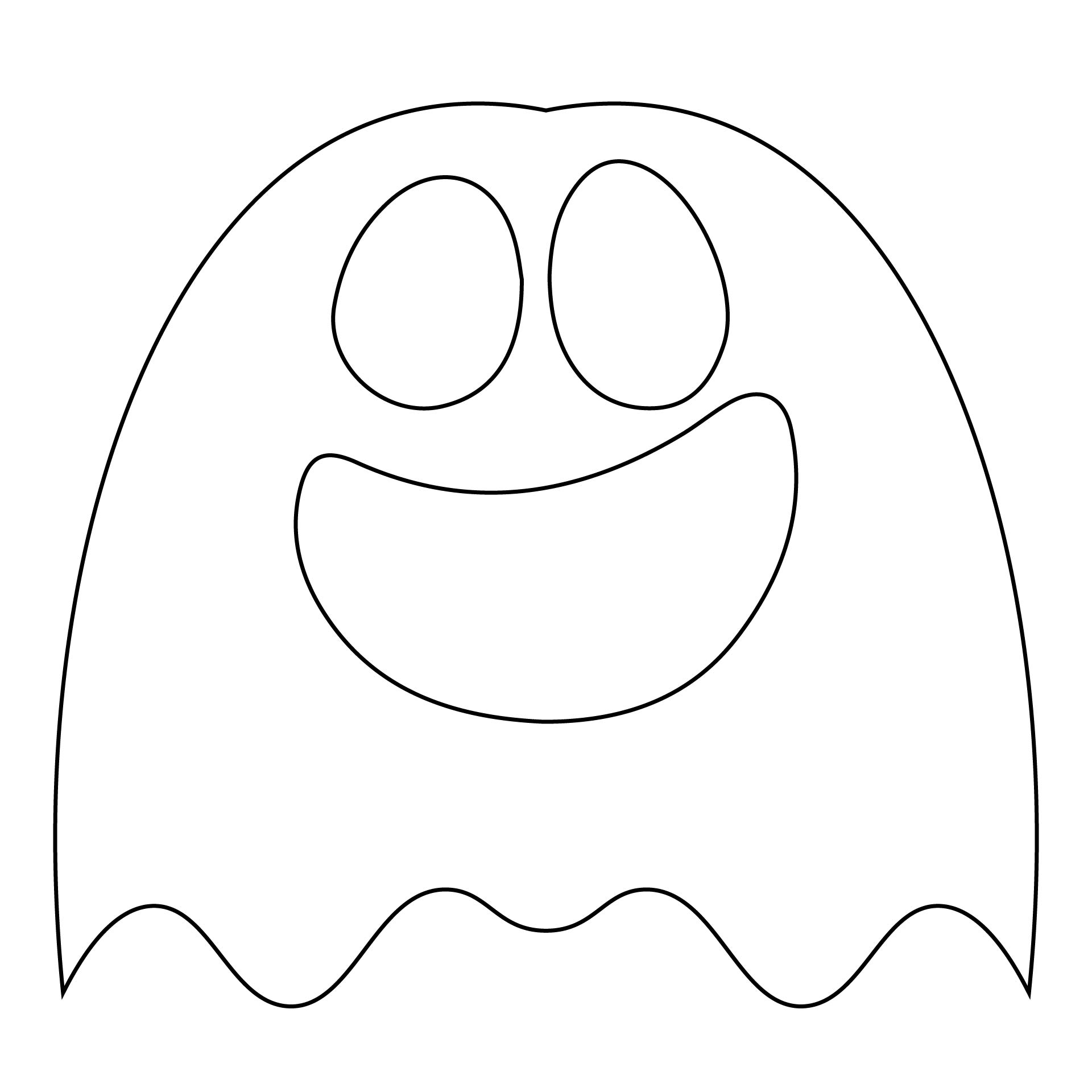 Happy Ghost Mask Craft Printable