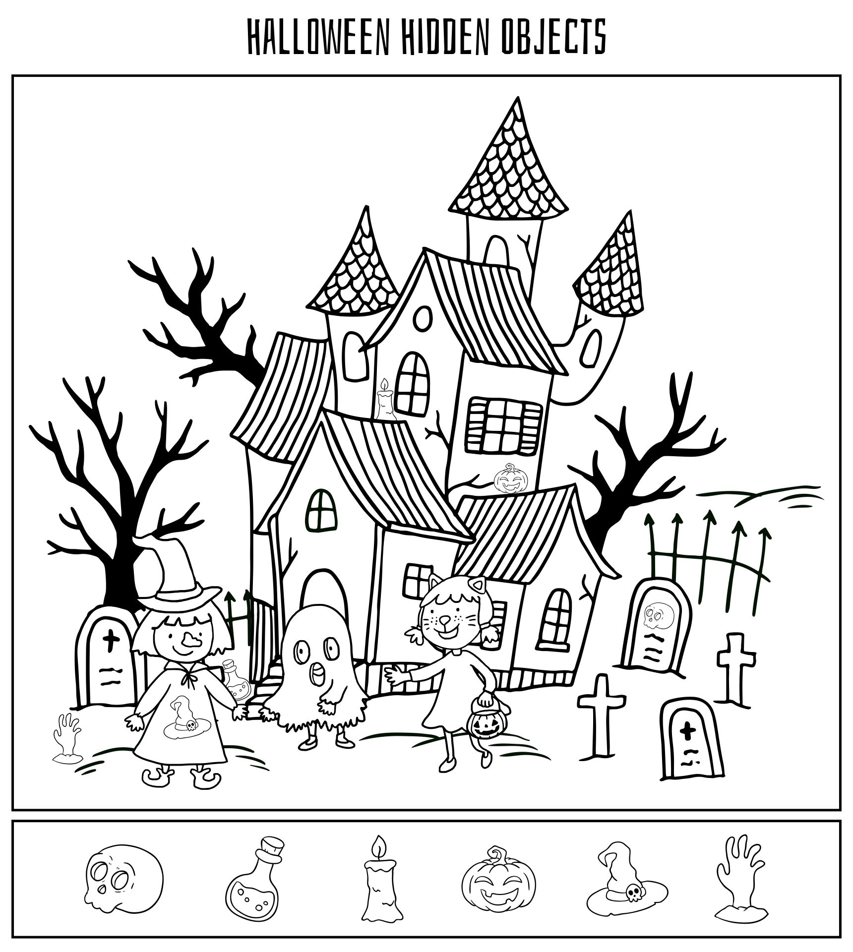 Printable Halloween Hunt Worksheet