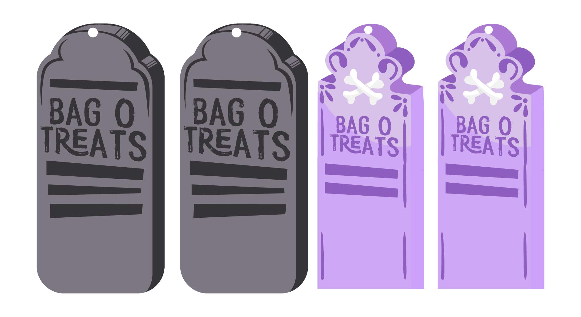 Printable Bag O Treats Halloween Favor Tags