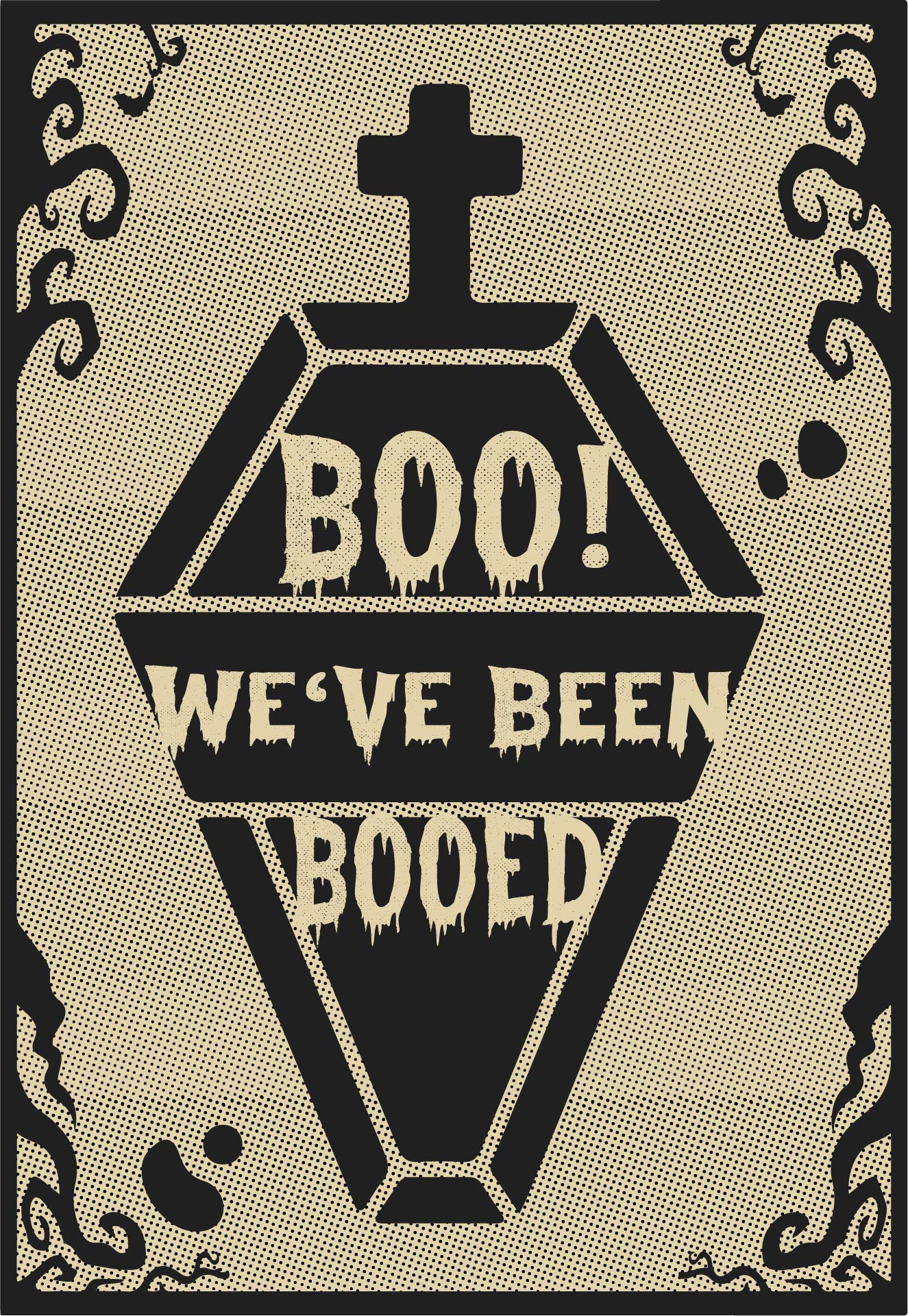 Printable Boo Halloween Sign Scrapbooking
