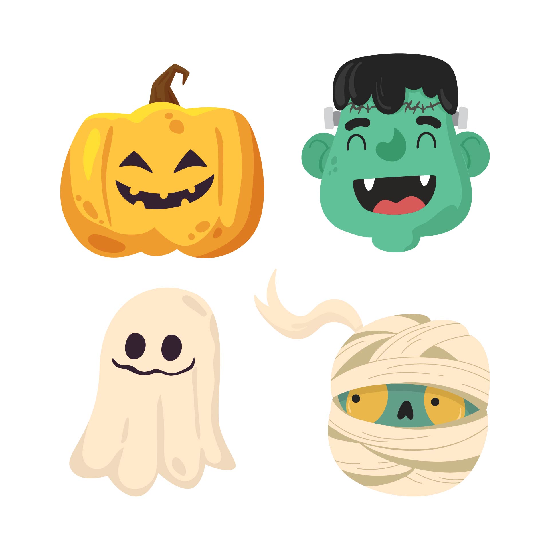 Printable Clip Art Halloween Faces