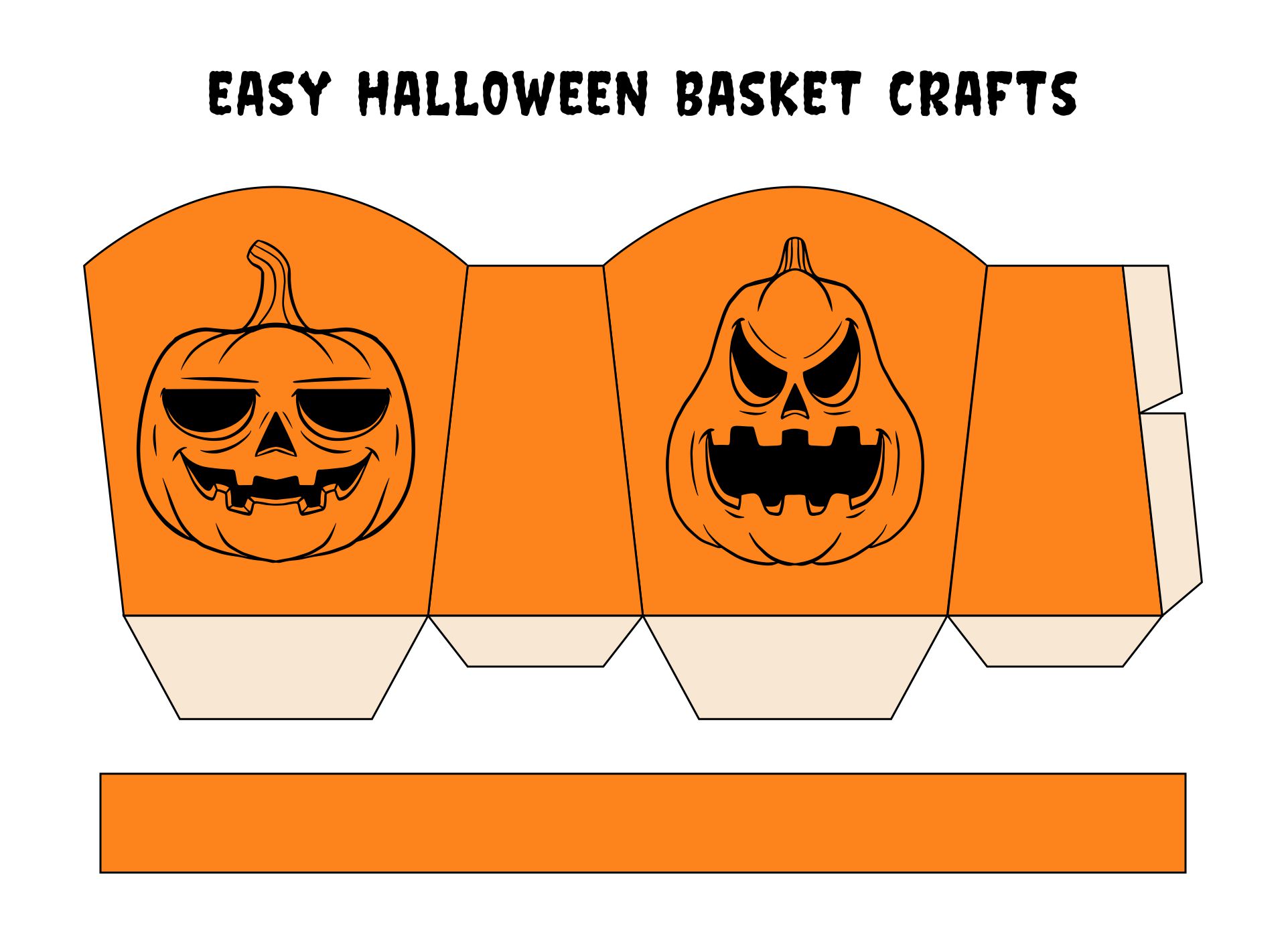 Printable Easy Halloween Basket Crafts