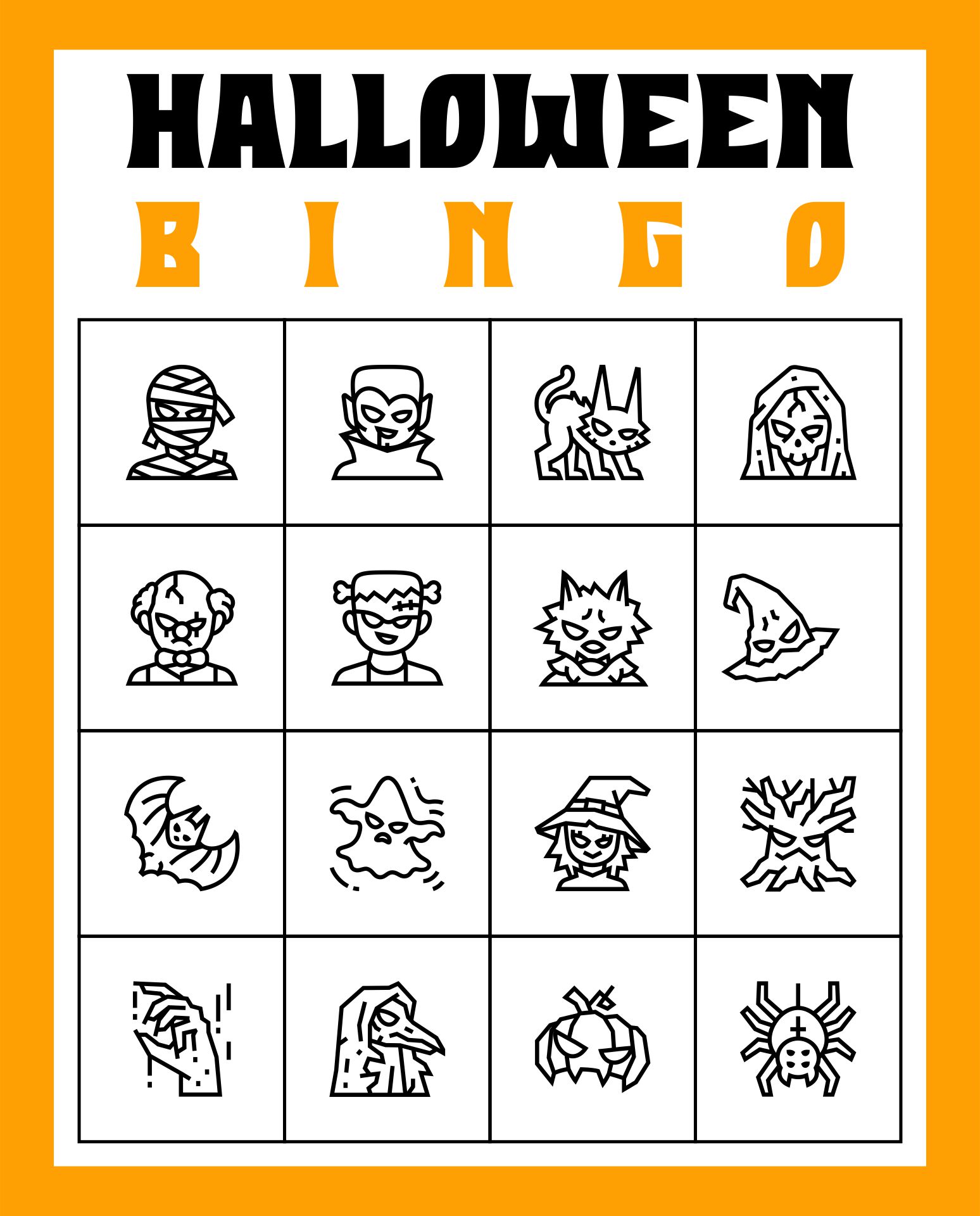 Printable Fun Halloween Party Games Ideas For Kids