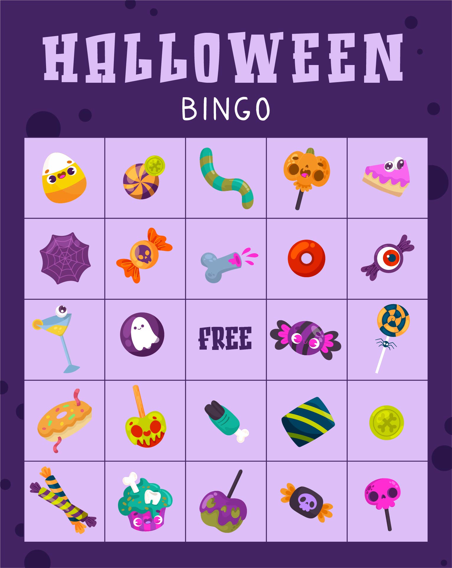 Printable Halloween Candy Corn Bingo Cards