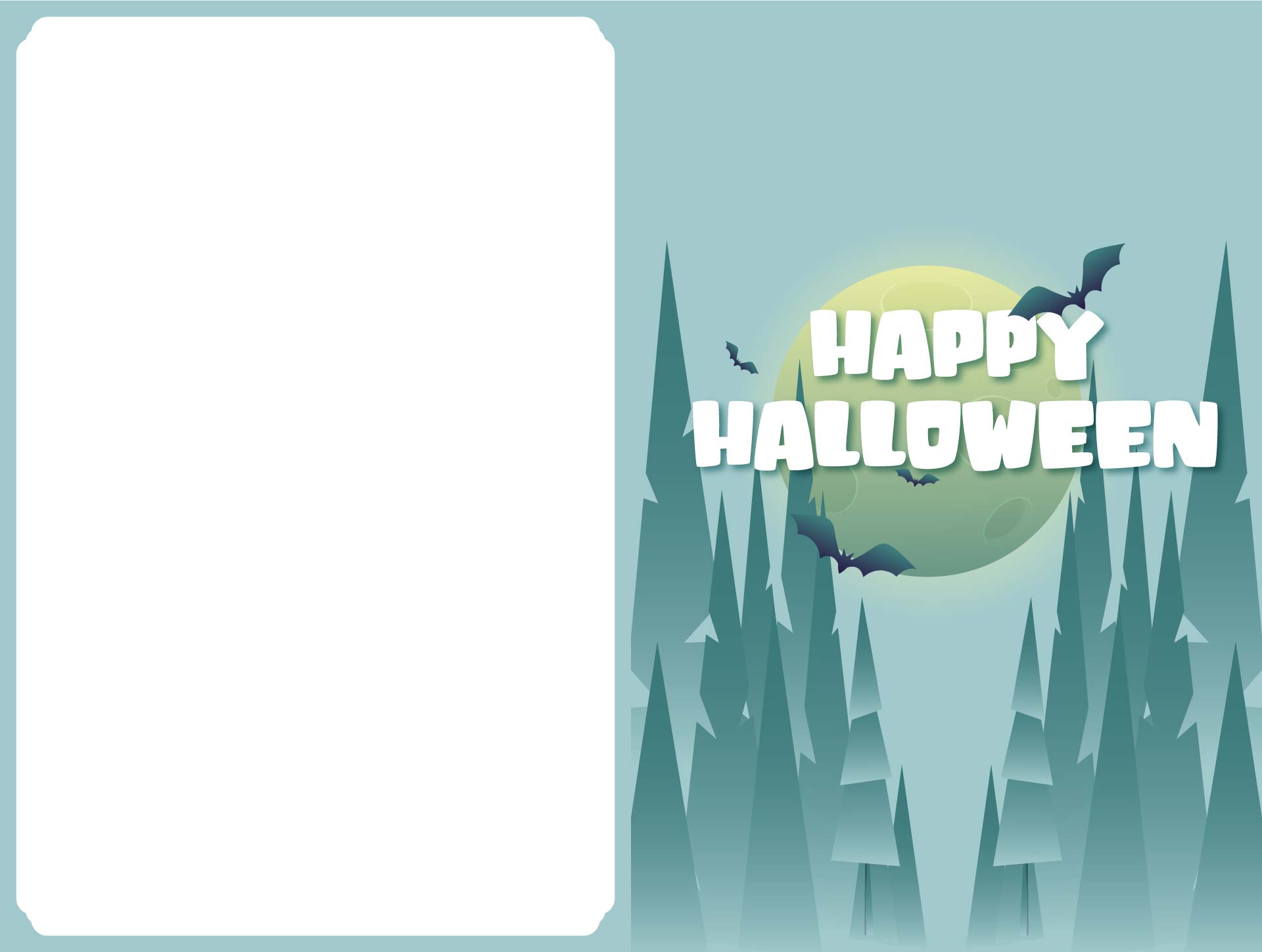 Printable Halloween Card Template