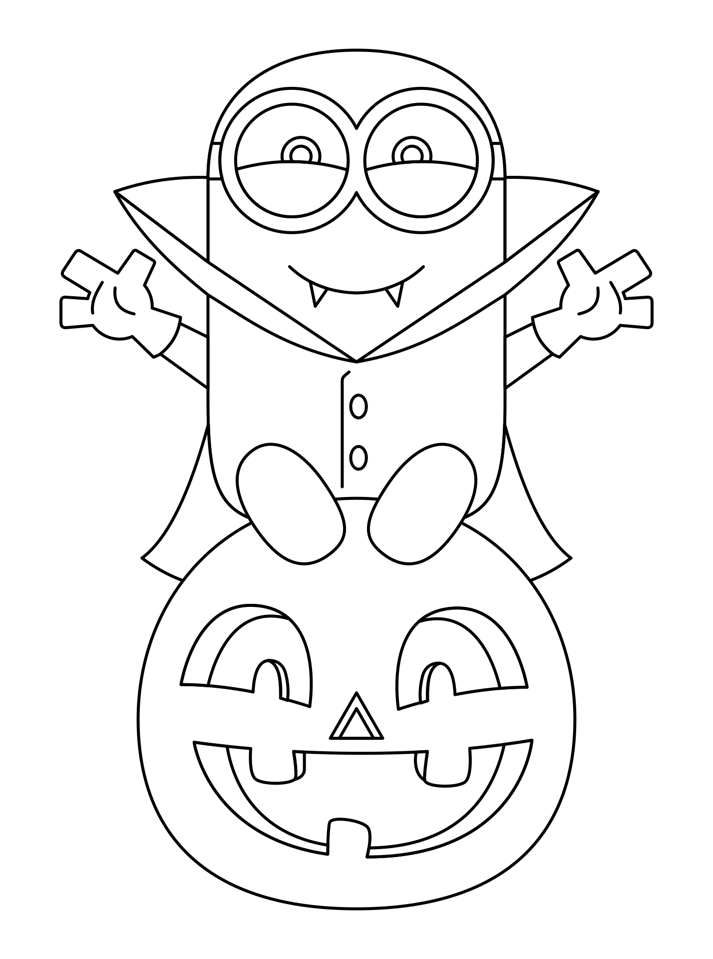 minions coloring pages halloween