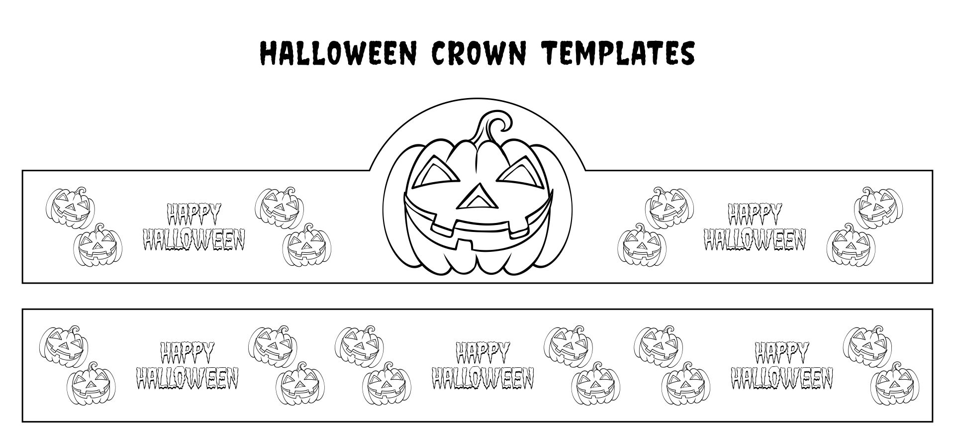Printable Halloween Crown Templates