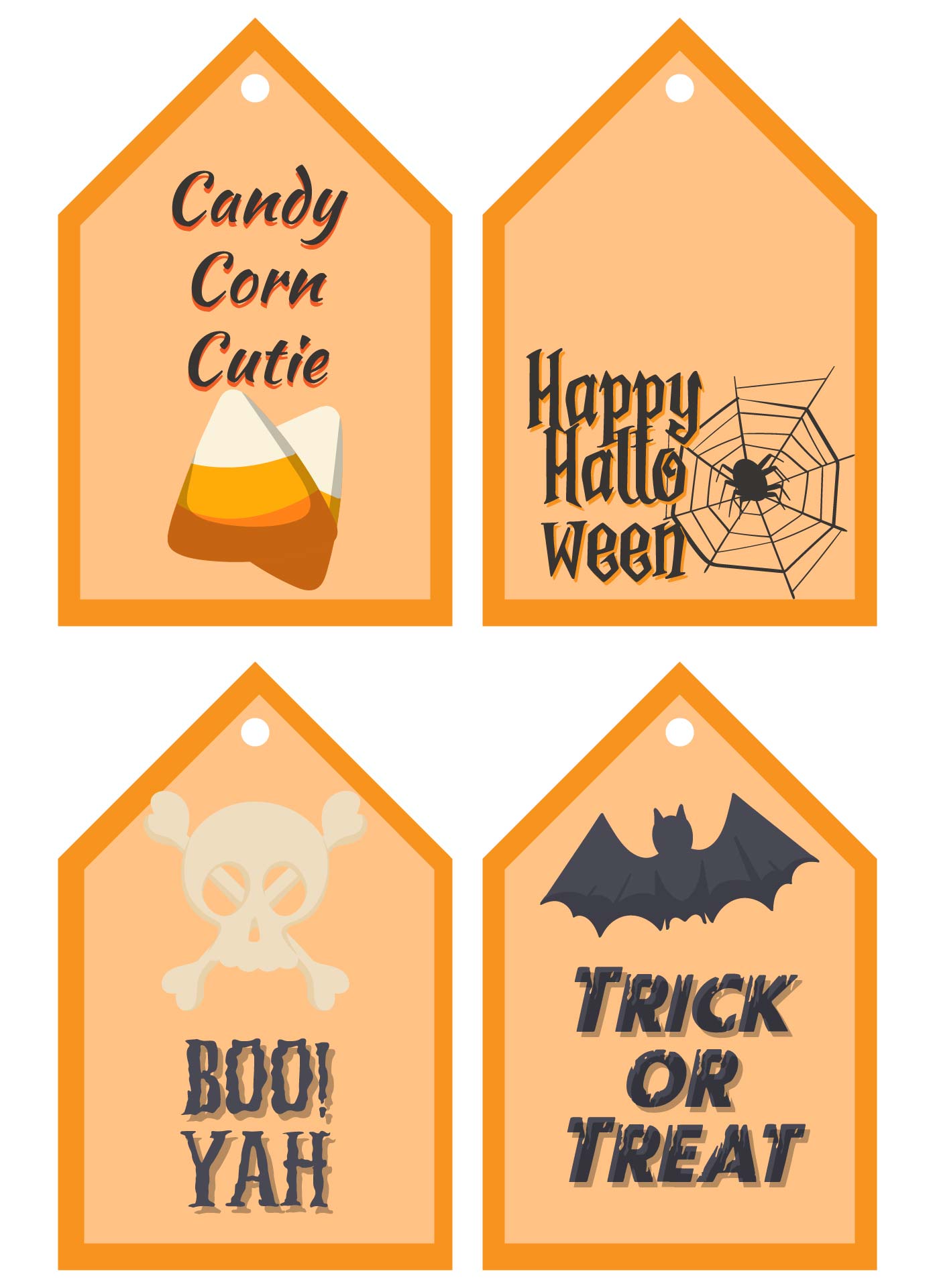 Printable Halloween Gift Tags For Candy Treats