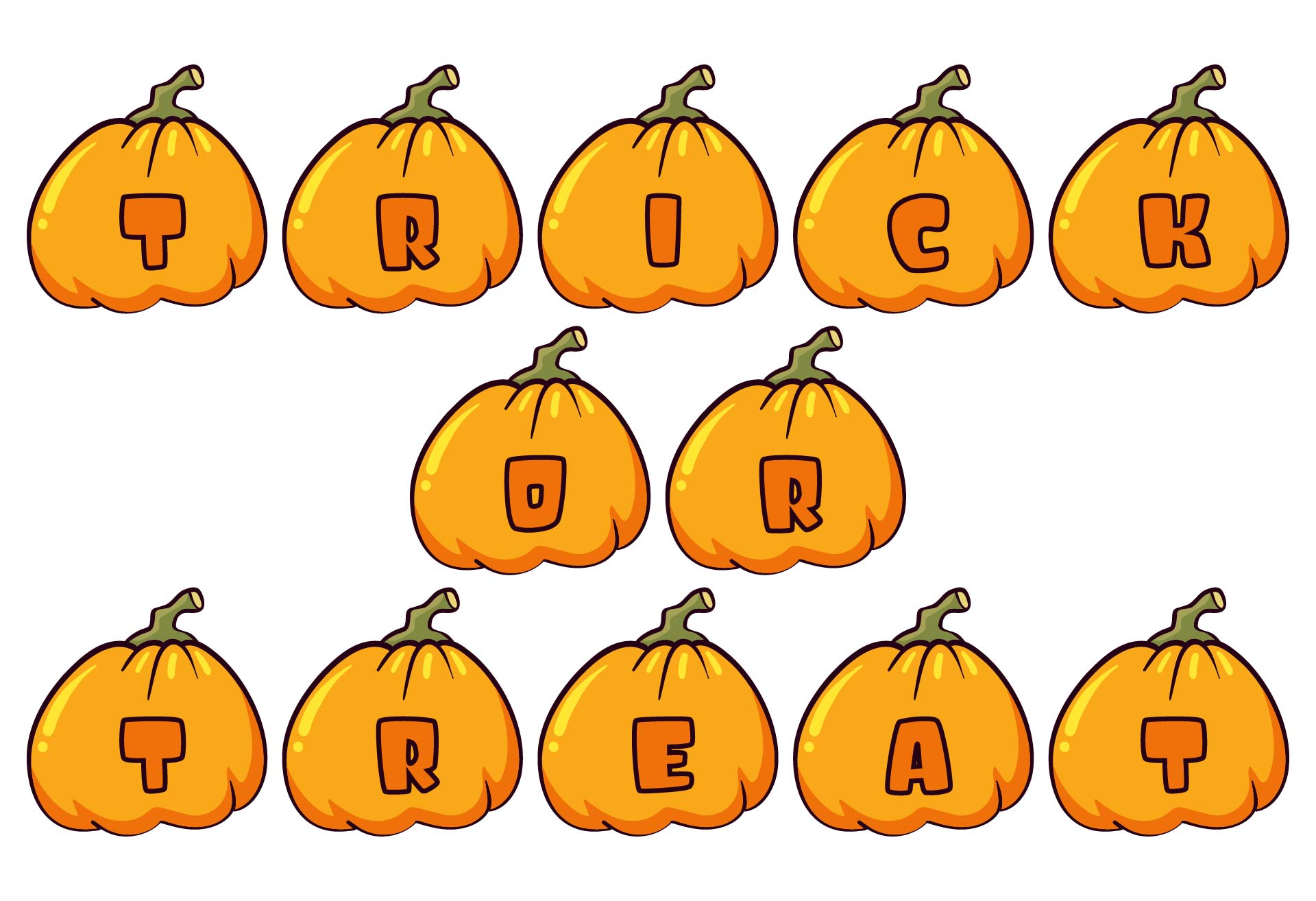 Printable Halloween Pumpkin Banner