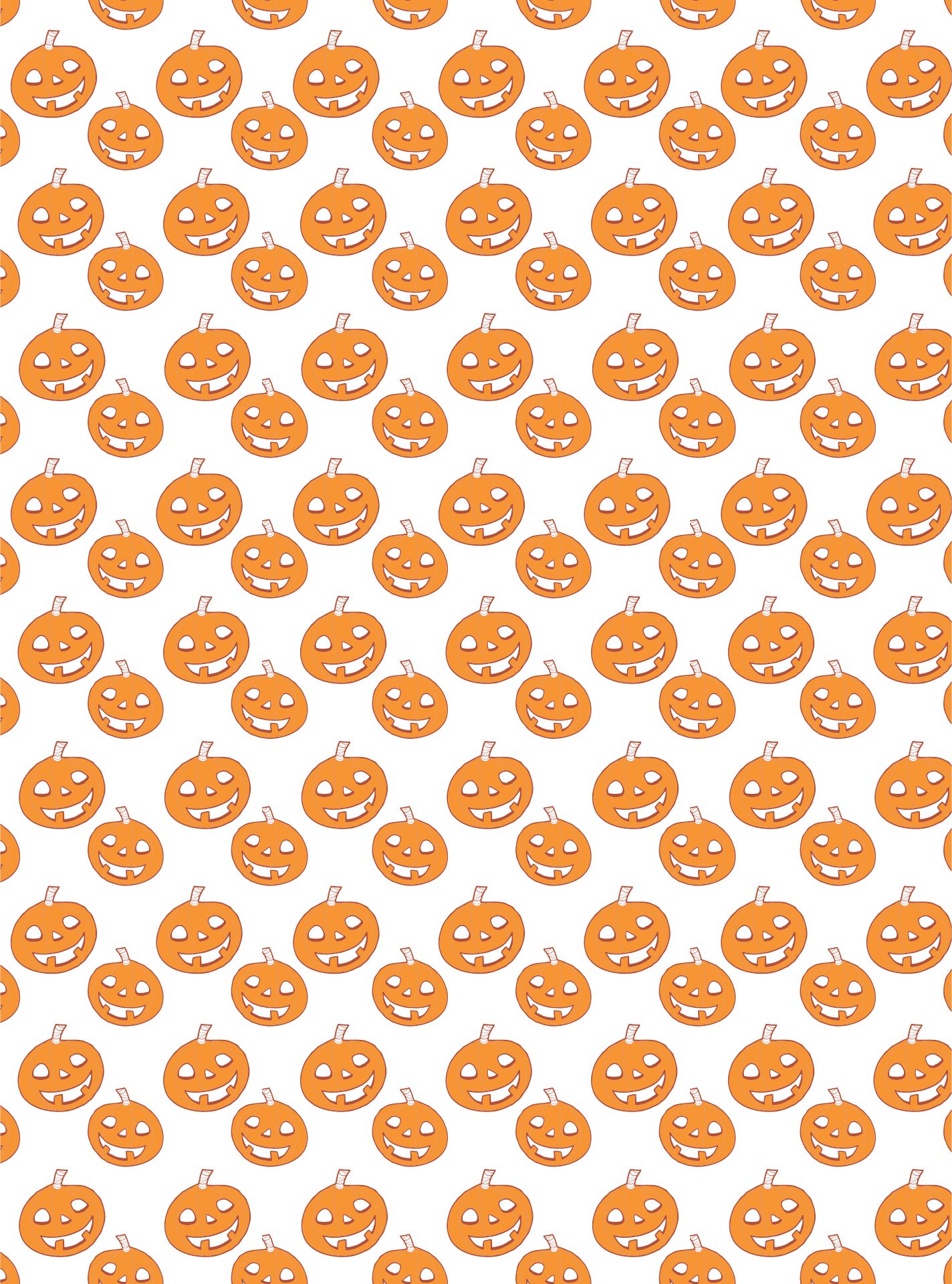 Printable Halloween Scrapbook Paper Pumpkin Patch