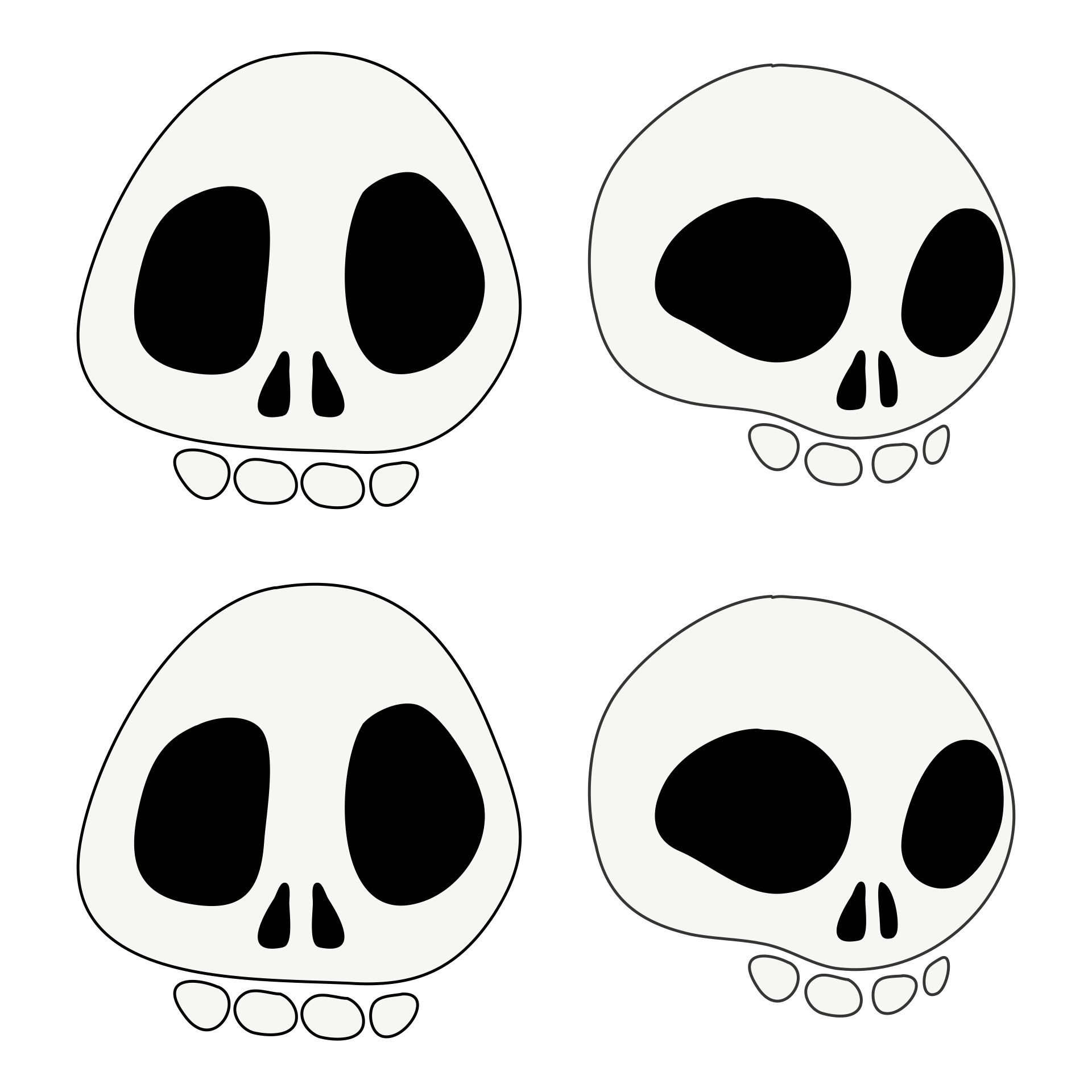 Printable Halloween Skull Decoration Banner