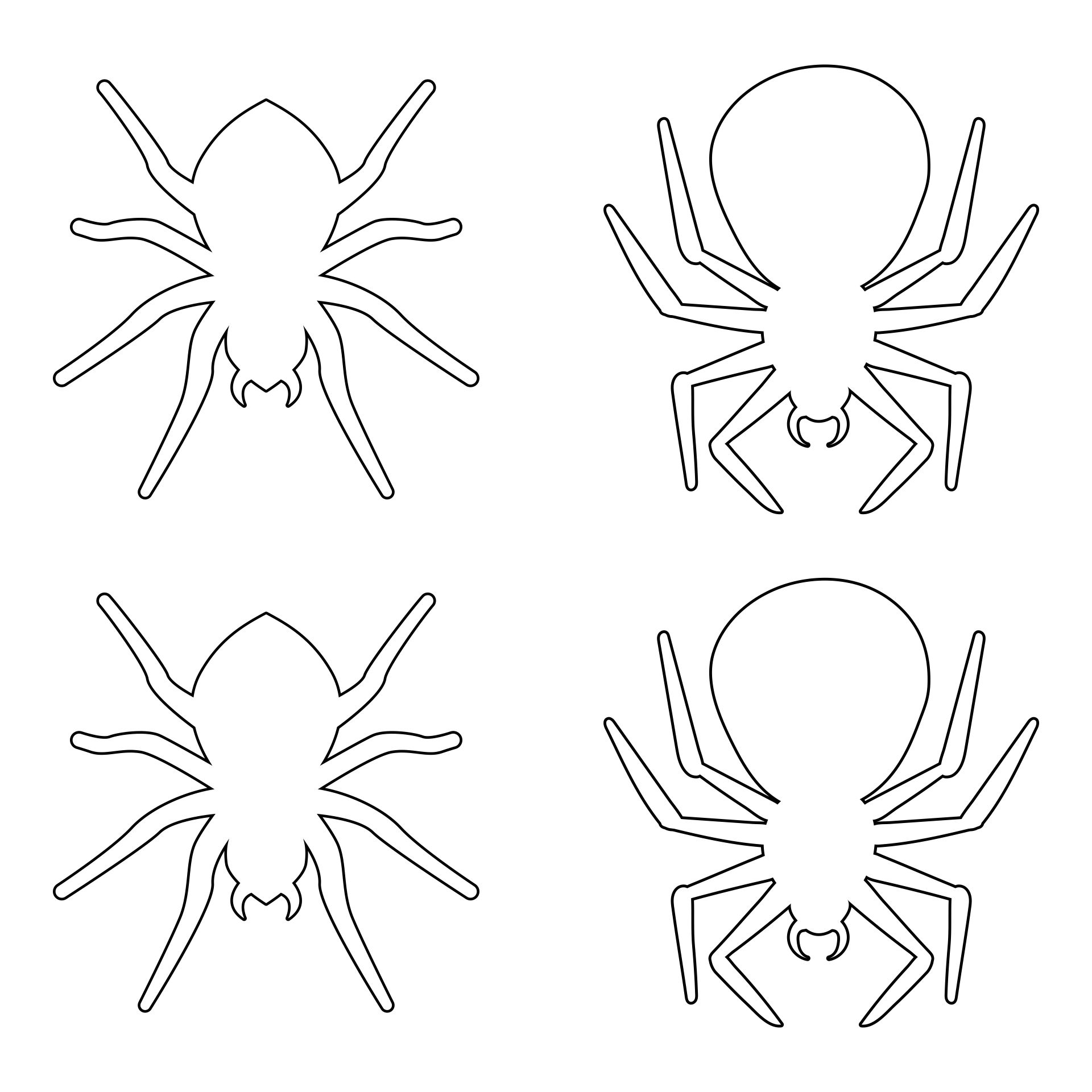 Printable Halloween Spider Decoration Cutouts