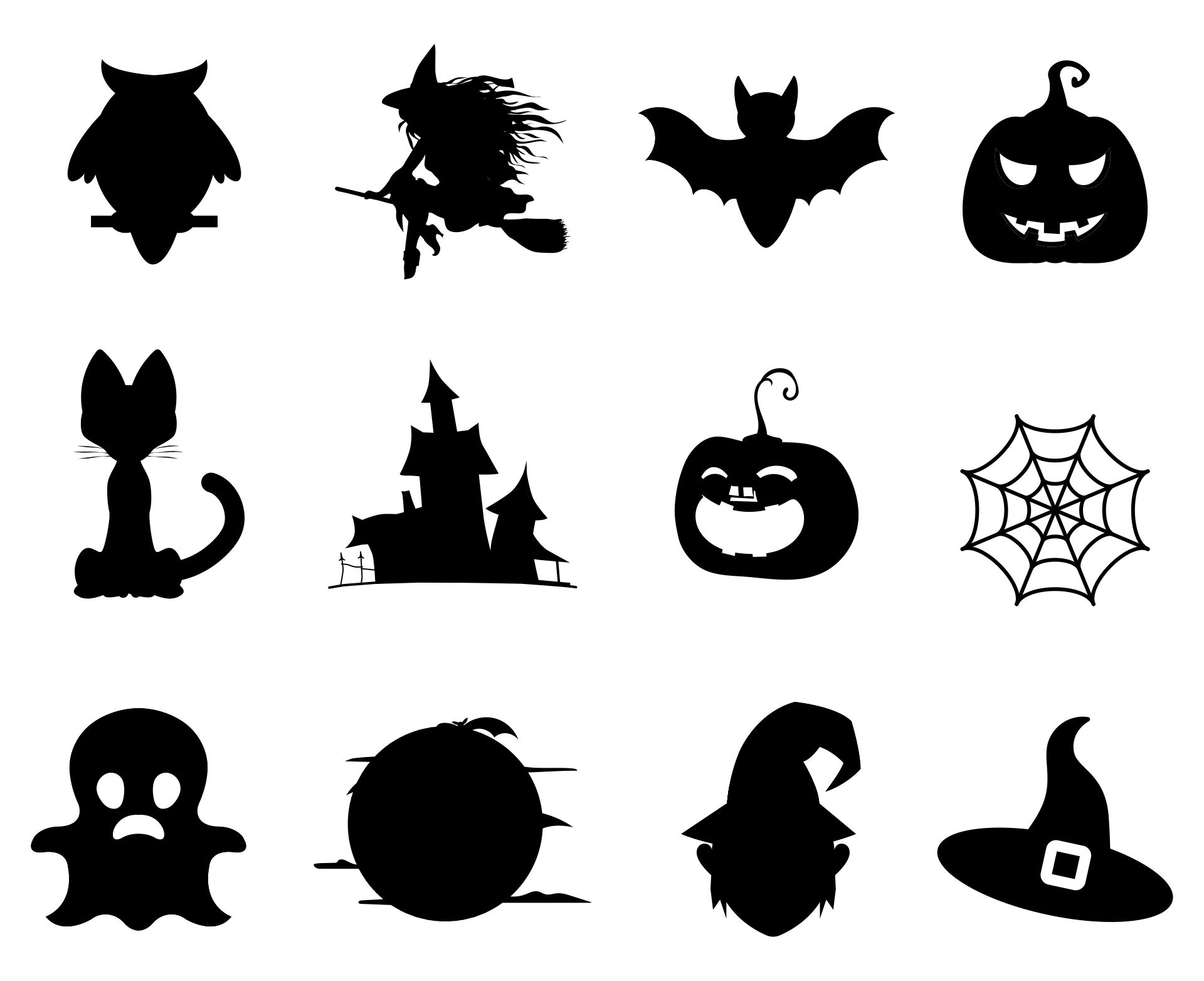 Printable Halloween Stencil Patterns For Kids