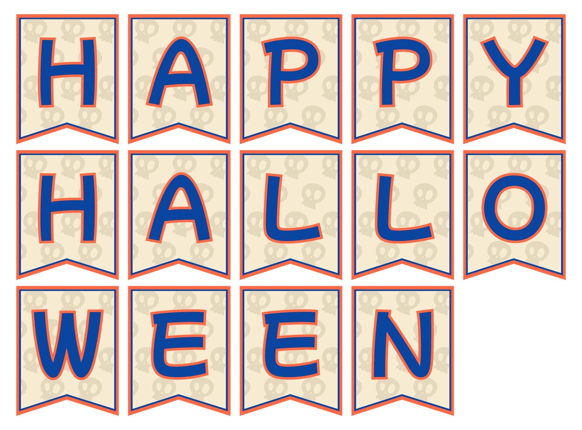 Printable Halloween Welcome Banner