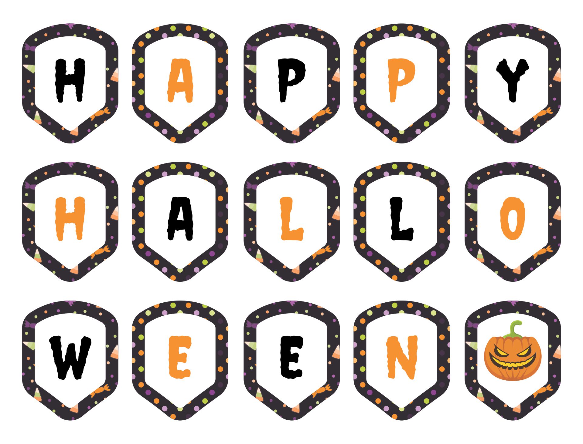 Printable Happy Halloween Banners To Decorate Your Home