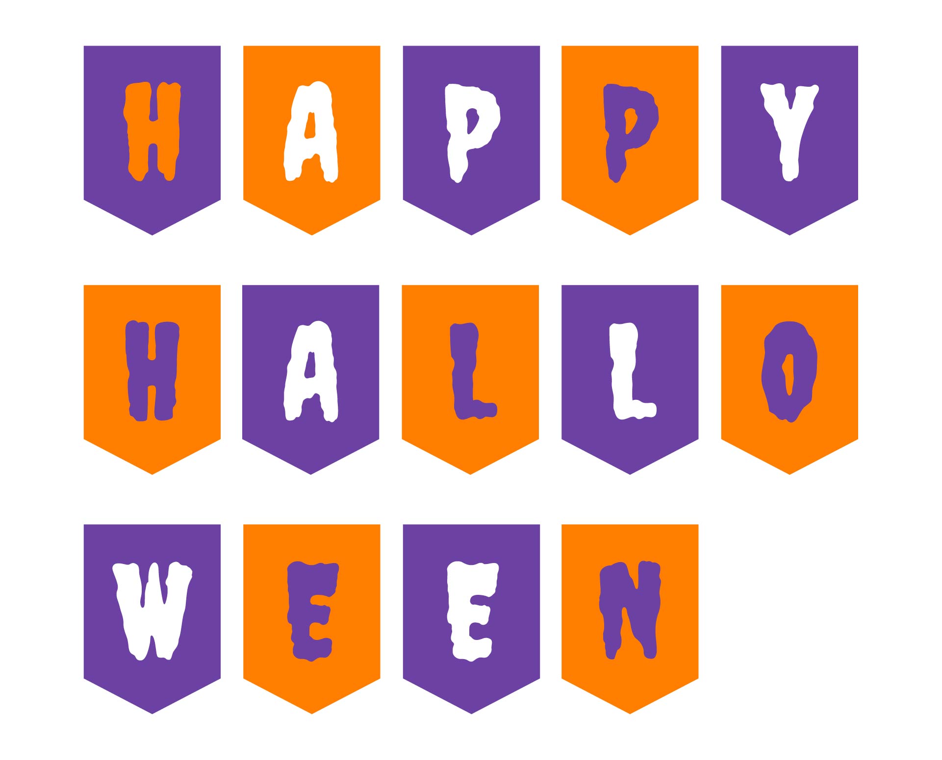 Printable Happy Halloween Template For Banner