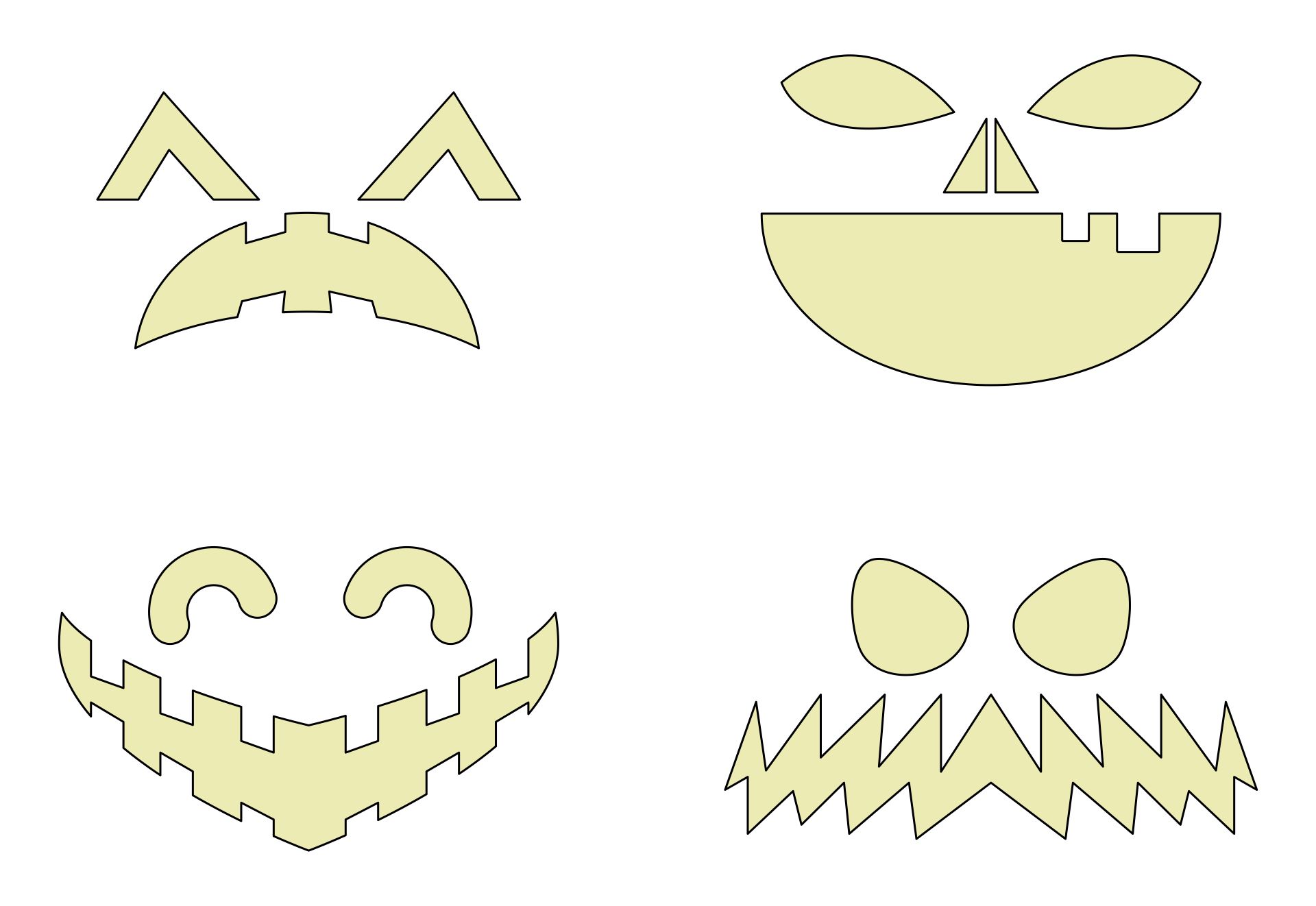 Printable Pumpkin Carving Patterns For Halloween