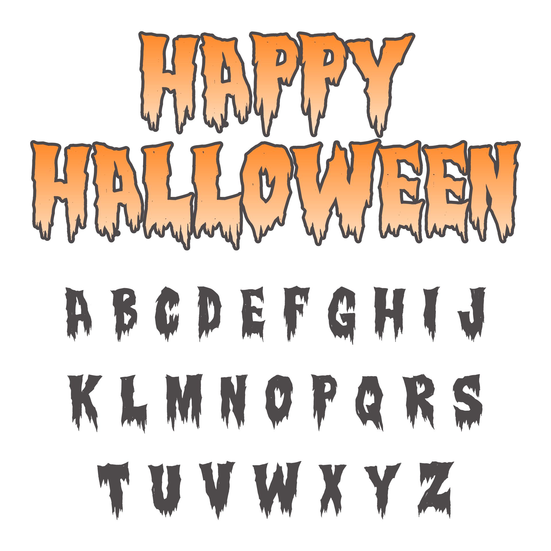 Printable Scary & Horror Halloween Fonts